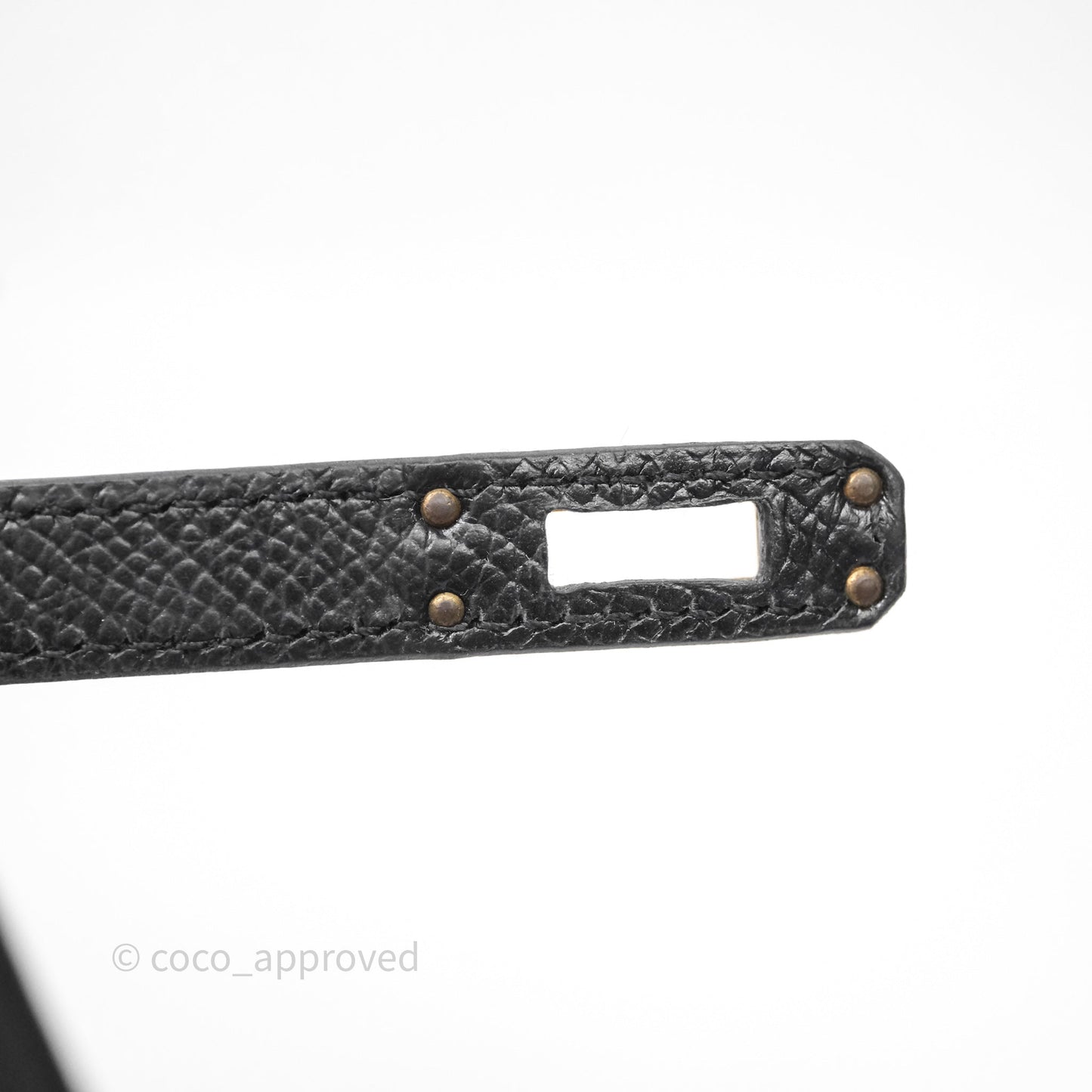 Hermès Kelly 25 Black Noir 89 Epsom Gold Hardware
