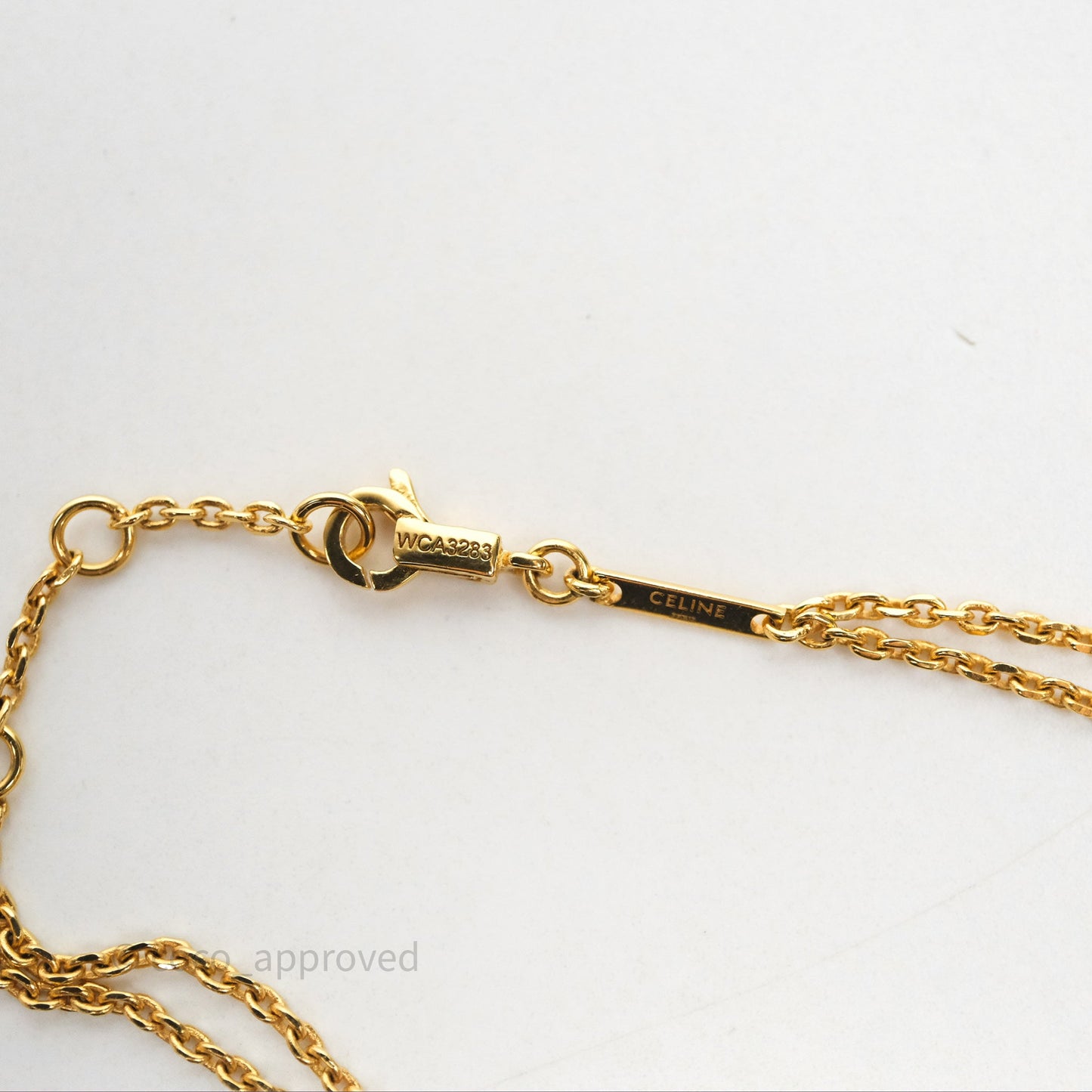 Celine Triomphe Suspended Bracelet In Gold