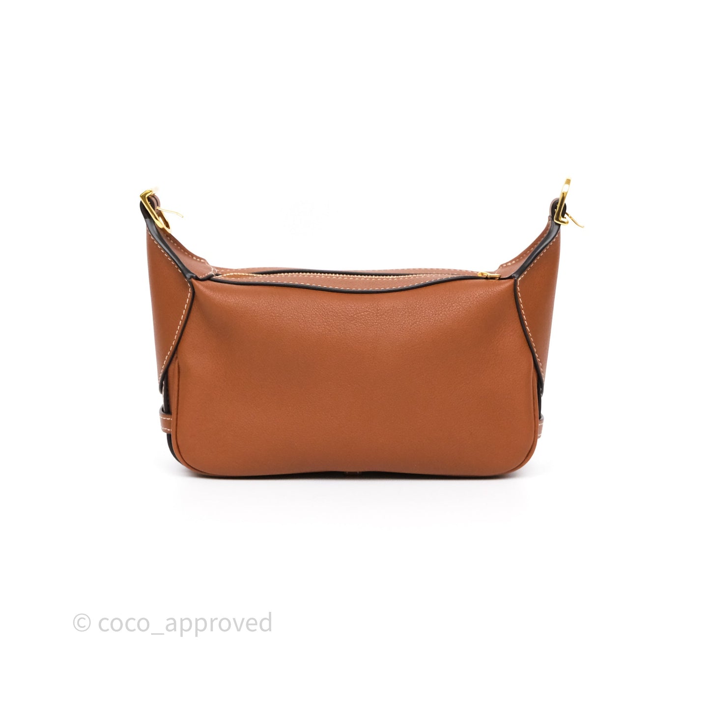 Celine Mini Romy Shoulder Bag Tan Calfskin Gold Hardware