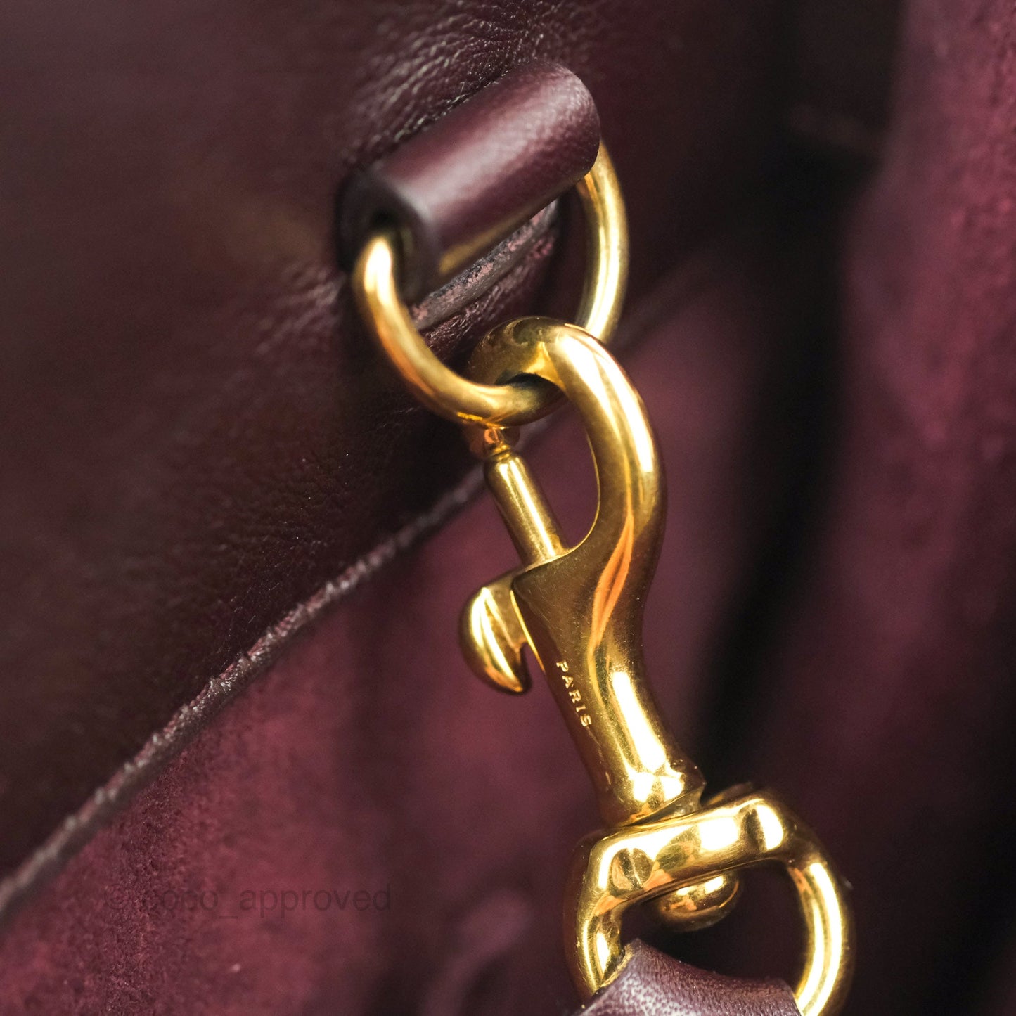 Saint Laurent Classic Sac De Jour Small Burgundy Smooth Calfskin Gold Hardware