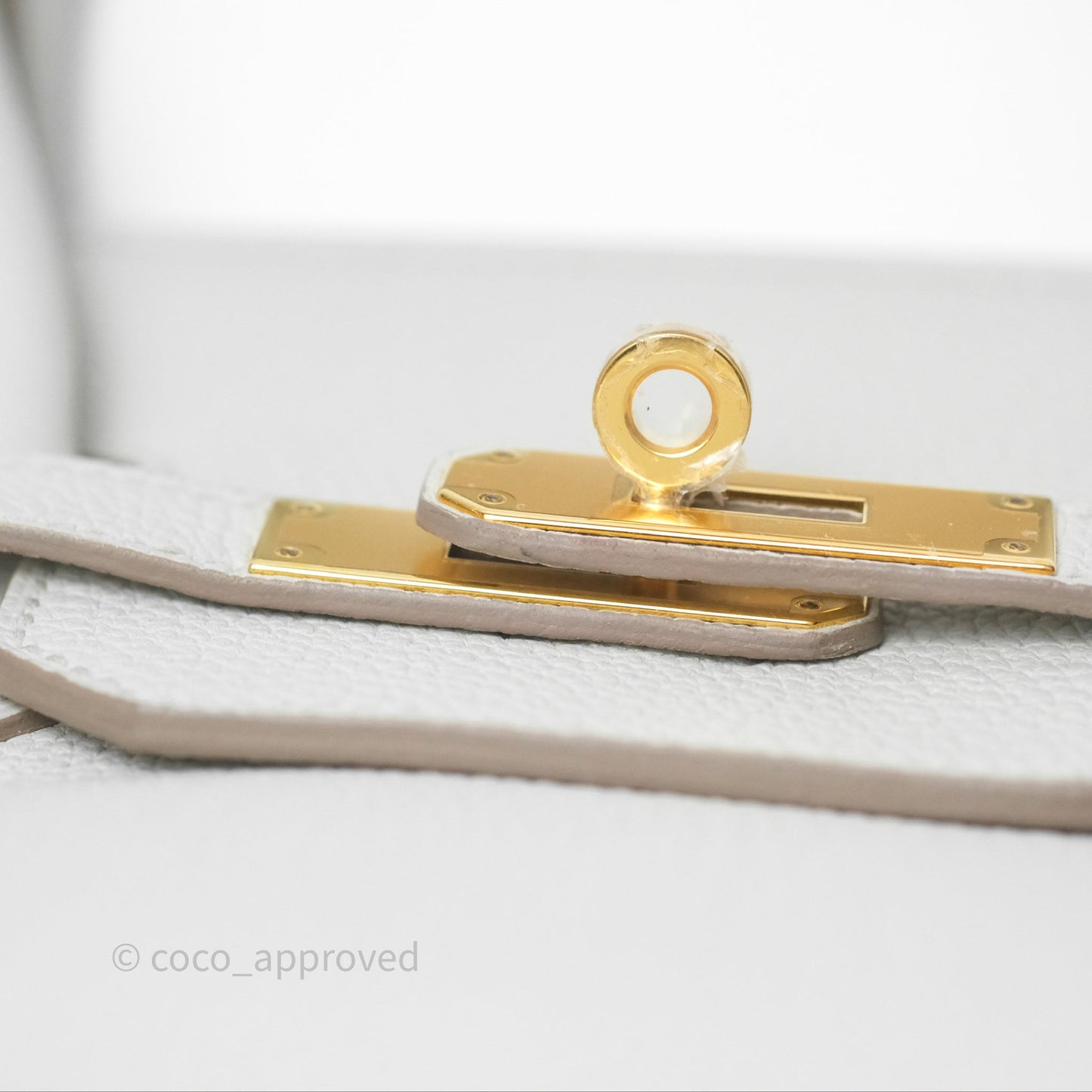 Hermès Retourne Birkin 35 Beton Togo Gold Hardware