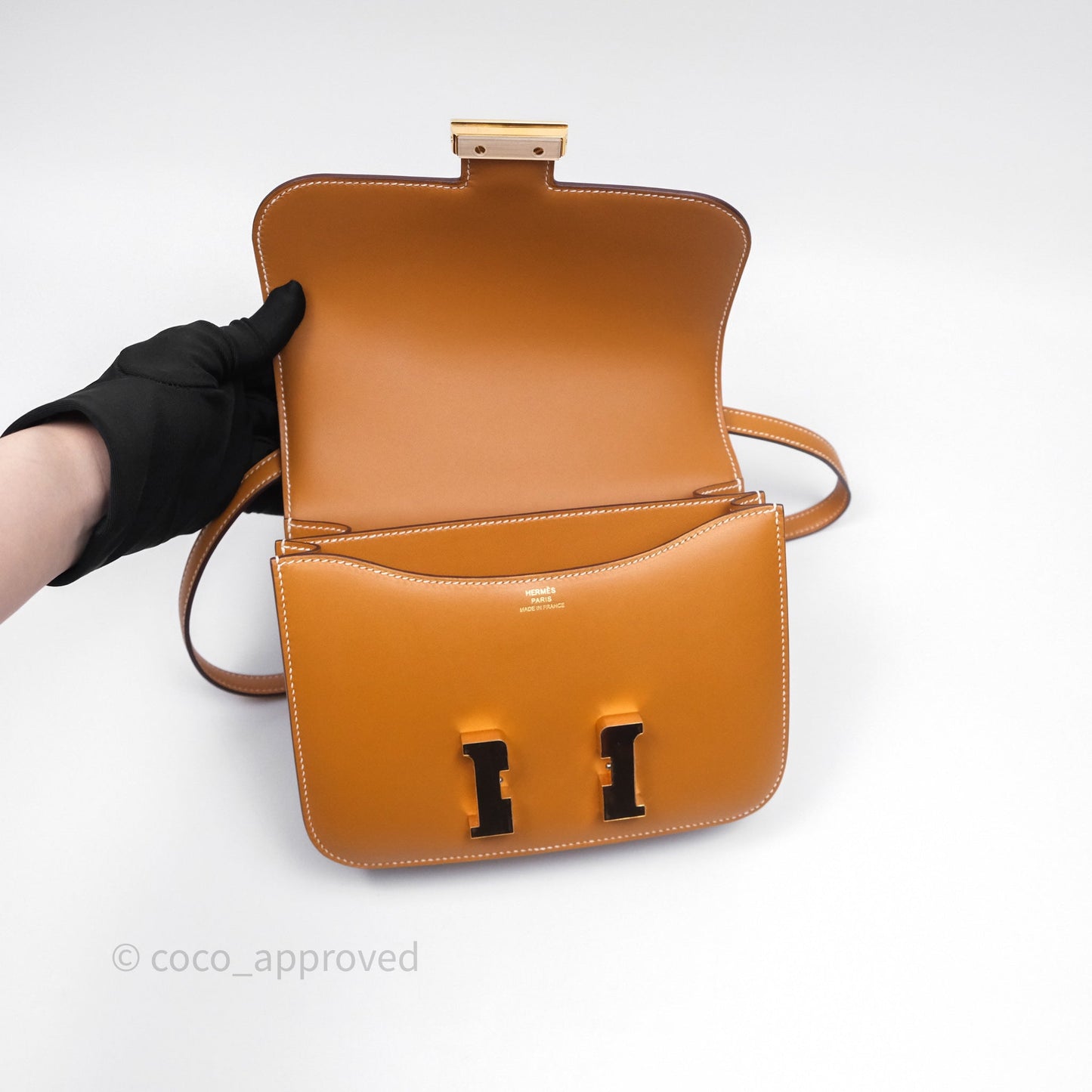 Hermès Constance Mini 18cm Naturel-Sablé 21 Butler Gold Hardware