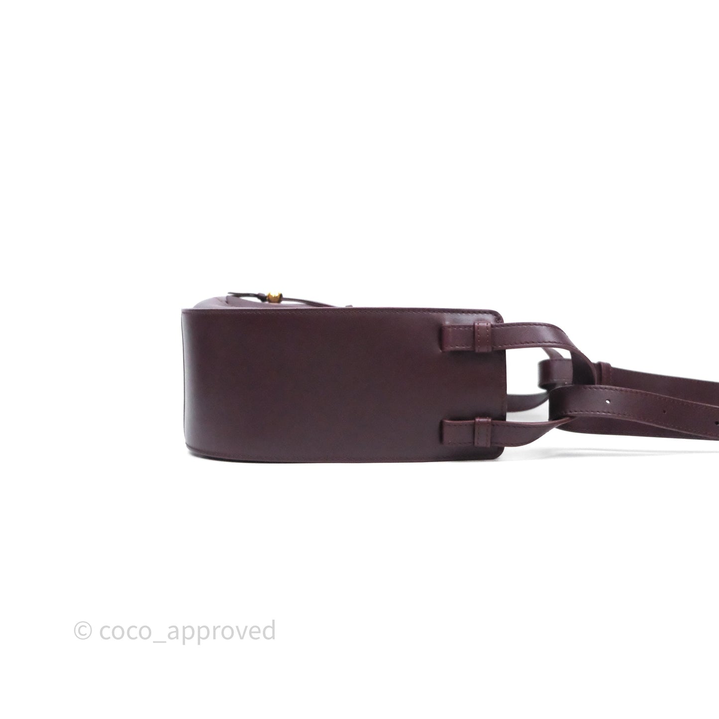 Loewe Hammock Slice Dark Red Bag Gold Hardware