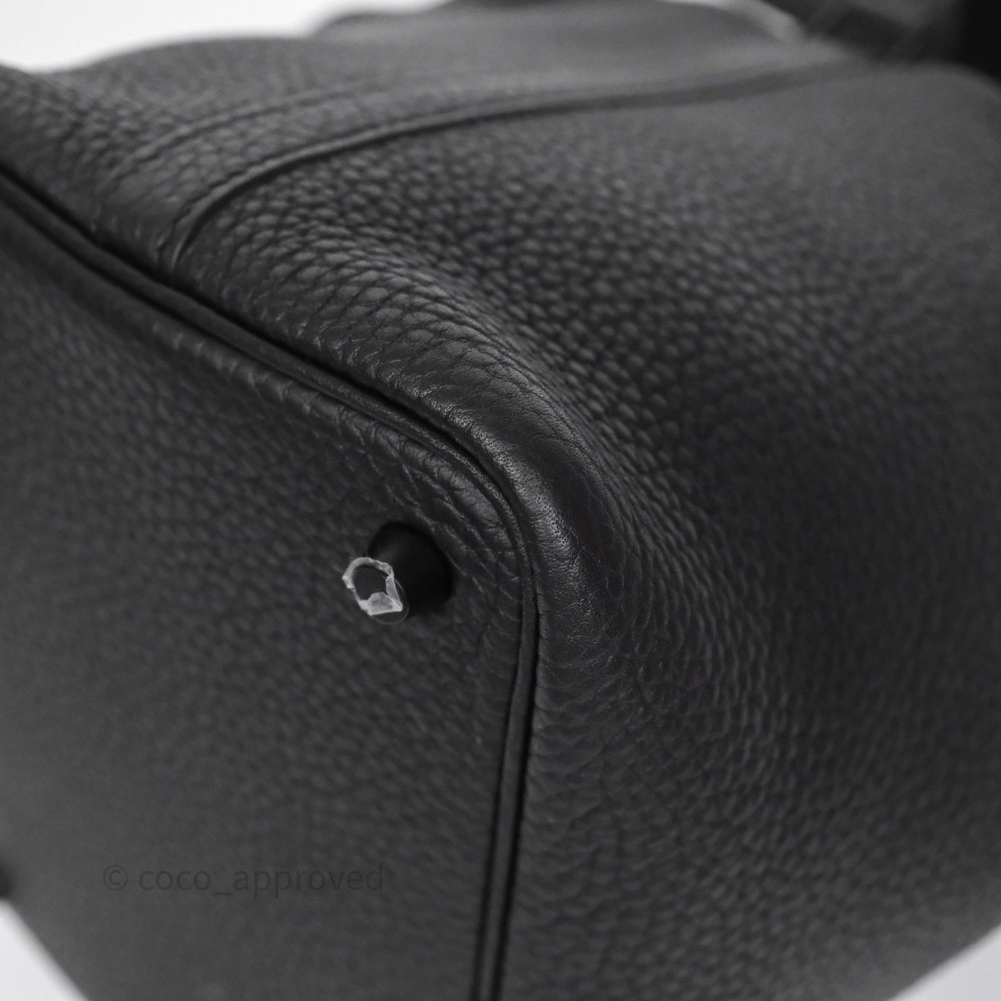 Hermès Picotin 18 Black Noir 89 Clemence So Black Hardware