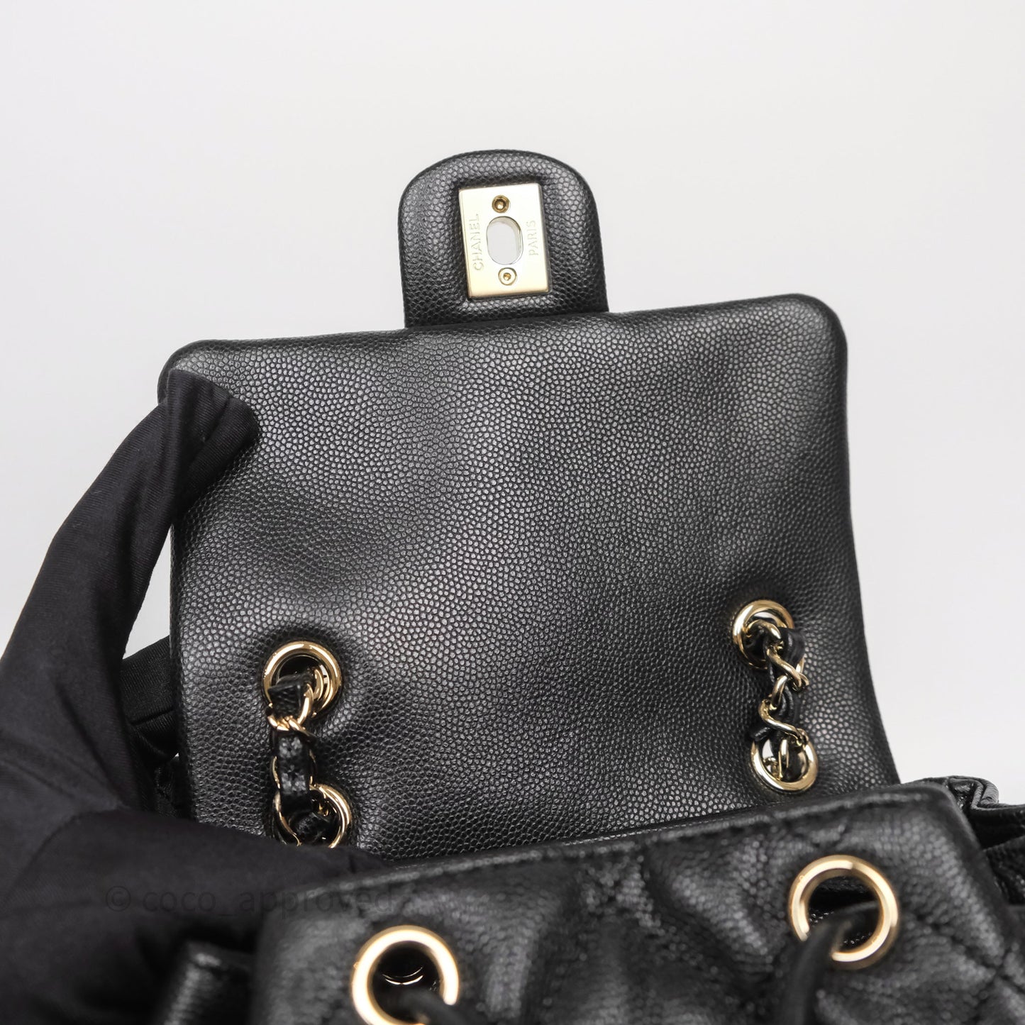Chanel Urban Spirit Mini Black Caviar Backpack