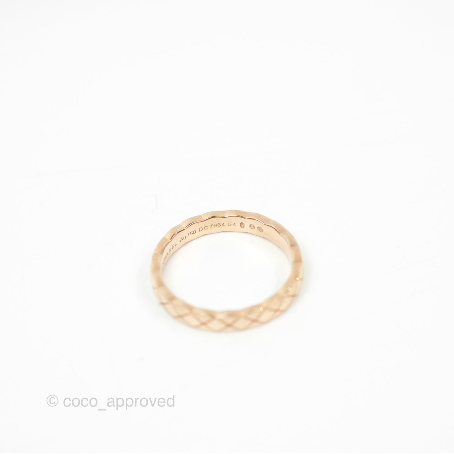 Chanel Coco Crush Ring 18K Beige Gold Size 54