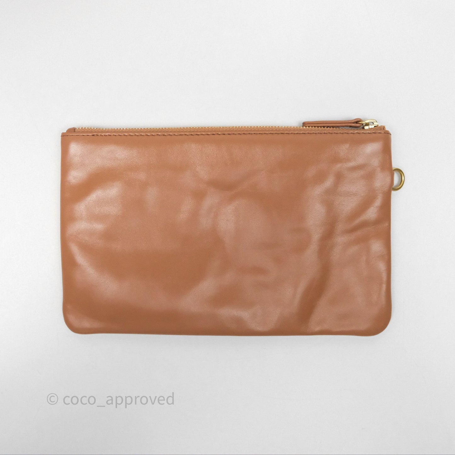Chanel 22 Small Beige Shiny Calfskin Aged Gold Hardware