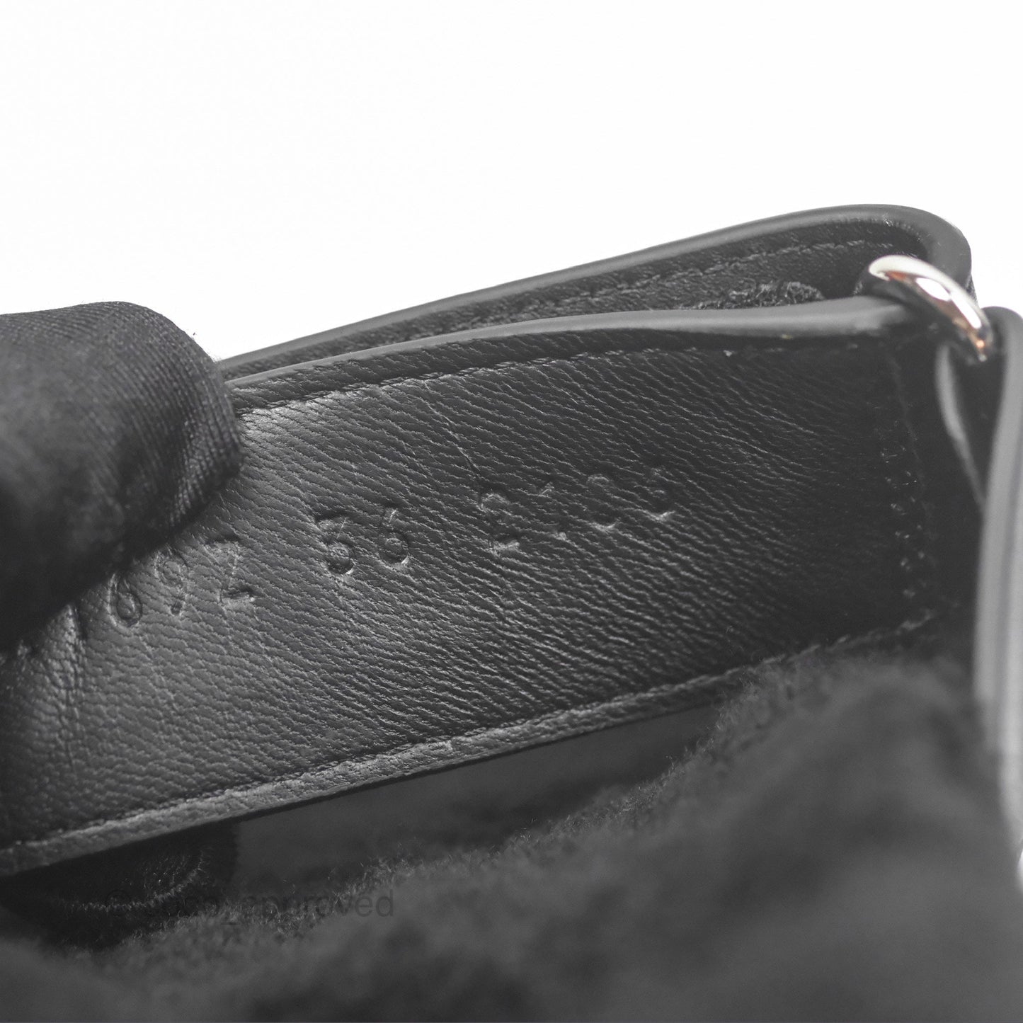 Hermès Chypre Sandal Shearling Black Calfskin Size 36