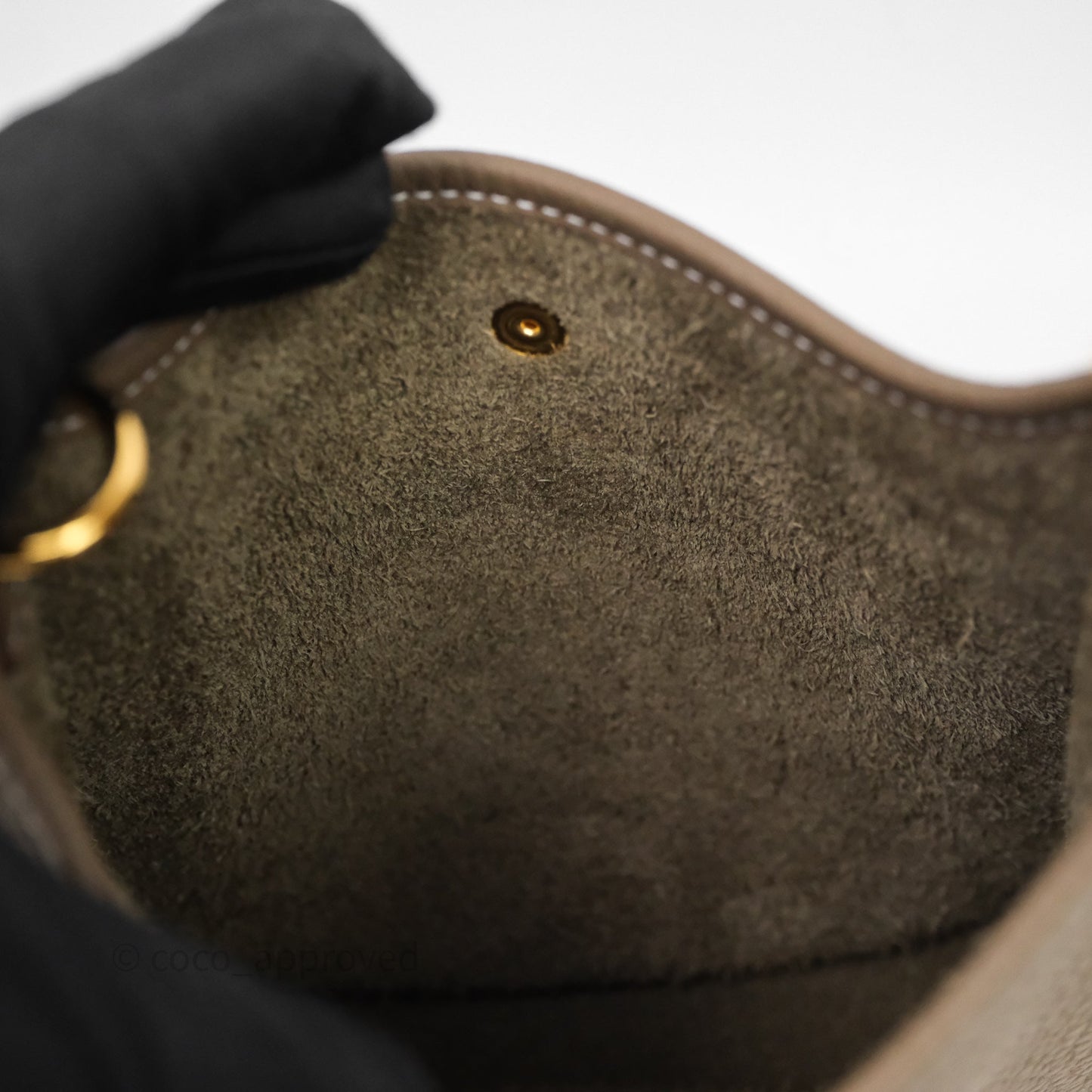 Hermès Mini Evelyne 16 Etoupe 18 Clemence Gold Hardware
