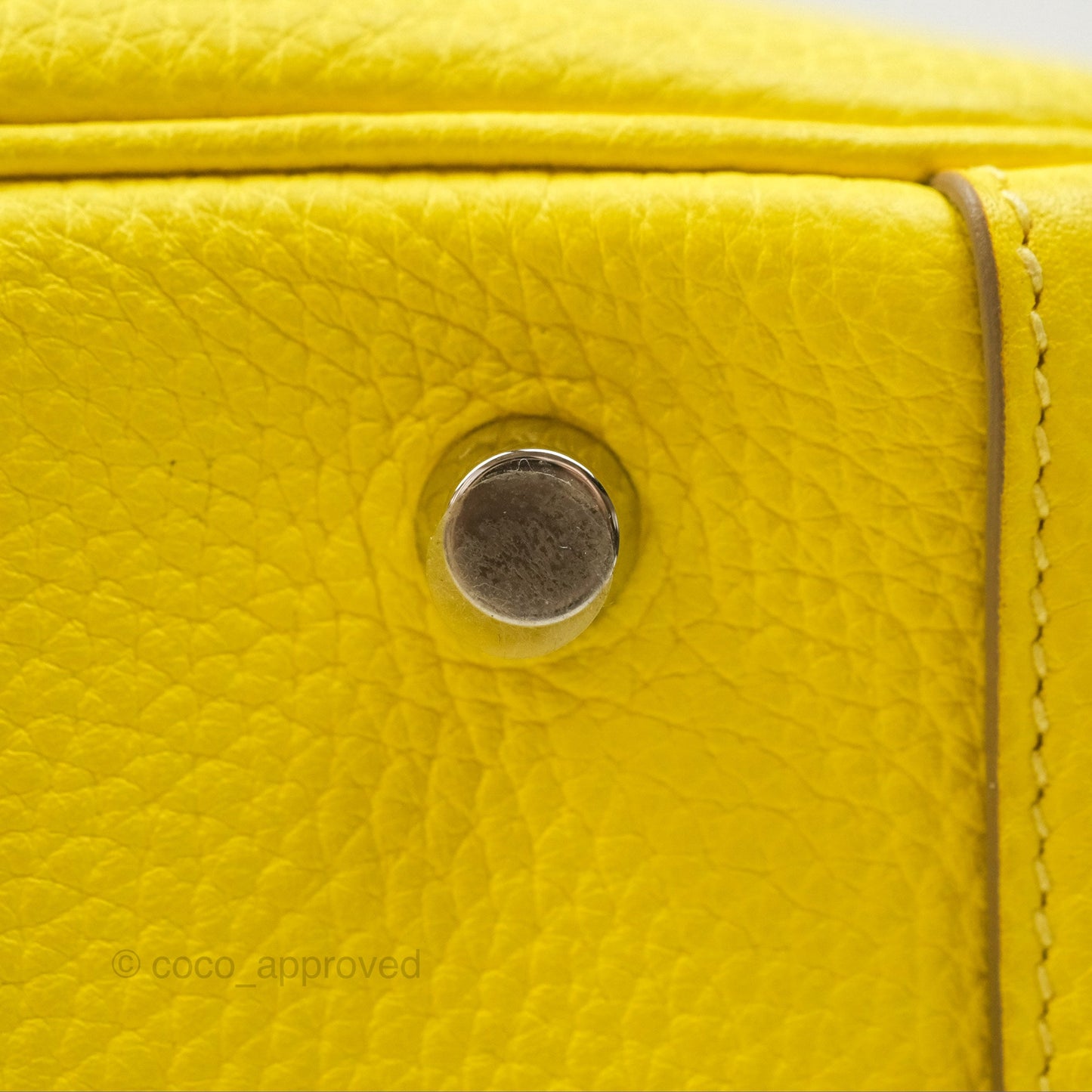 Hermès Lindy 30 Celemence Lime 9R Palladium Hardware