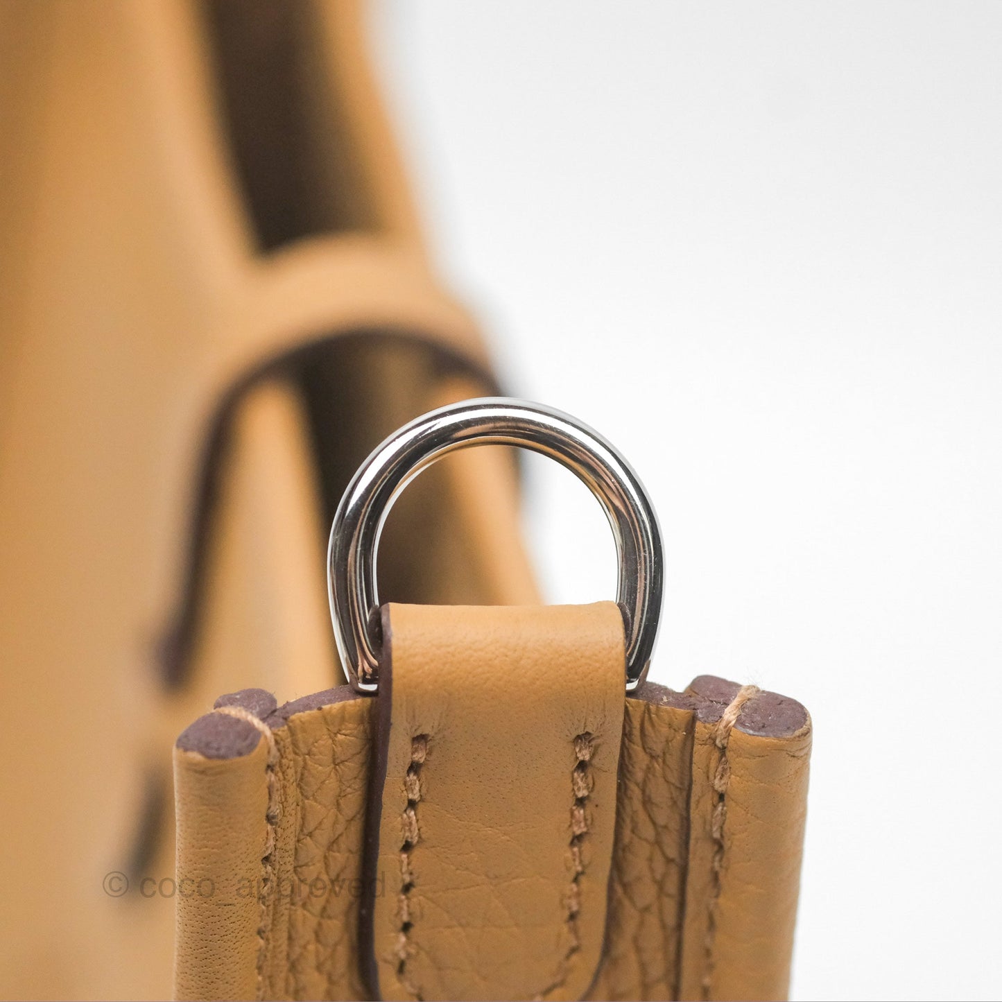 Hermès Mini Evelyne 16 Biscuit 48 Clemence Palladium Hardware