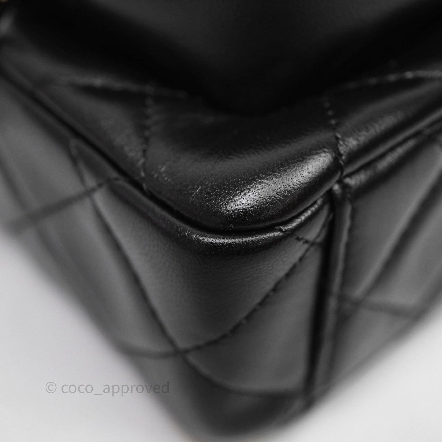 Chanel Camera Bag Black Lambskin Gold Hardware 25C