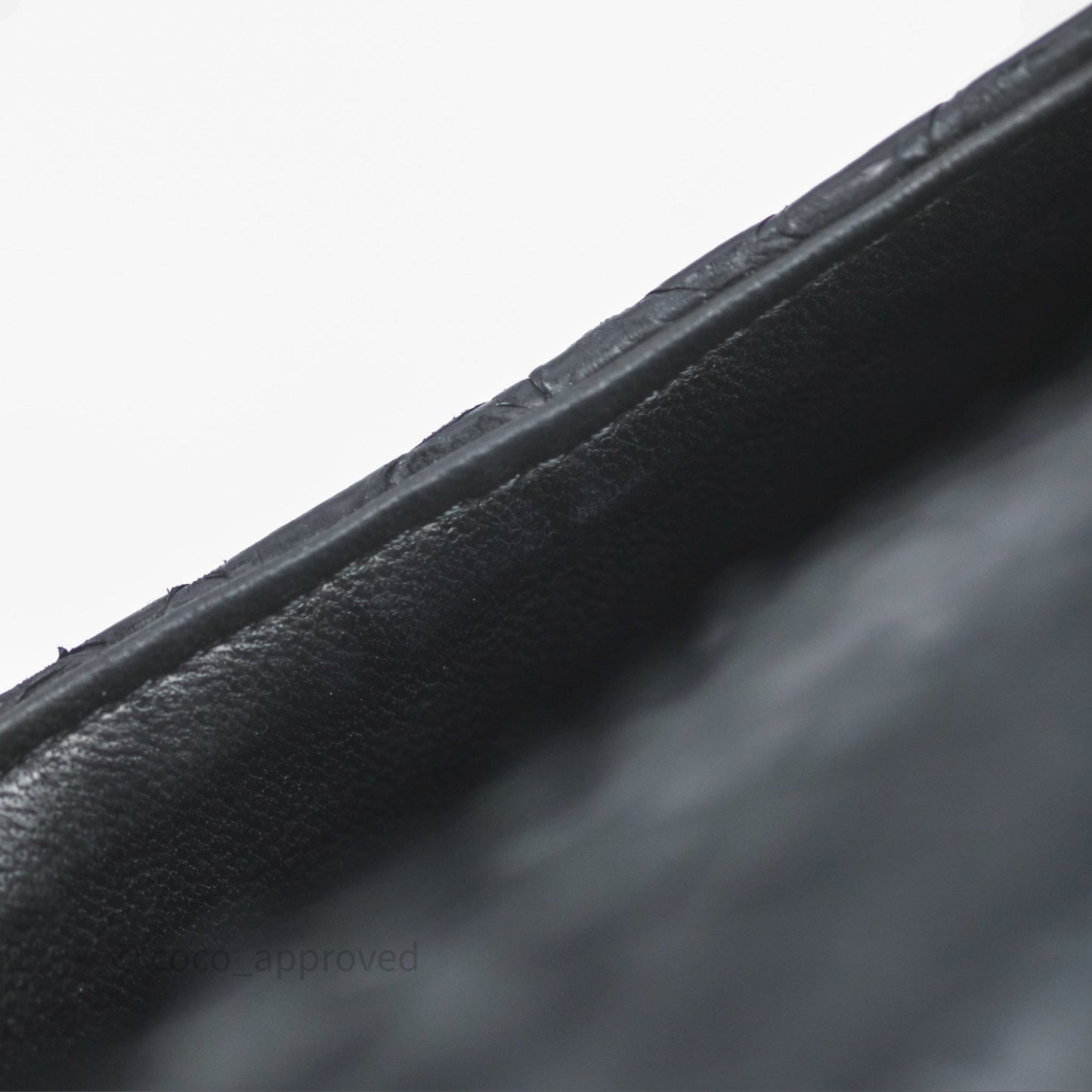 Chanel Classic M/L Medium Flap So Black Python Black Hardware