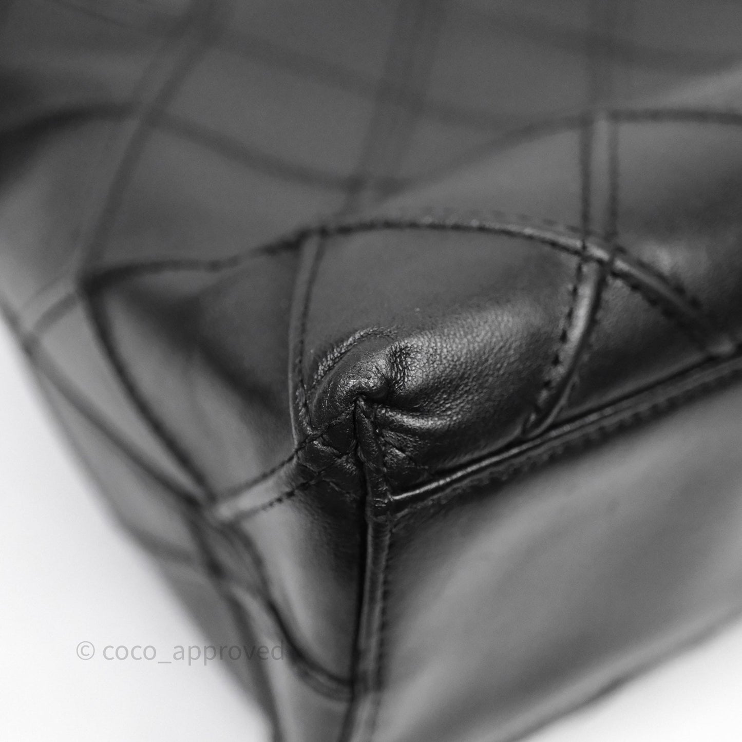 Chanel Vintage Quilted Kelly Waffle Bag Silver Hardware