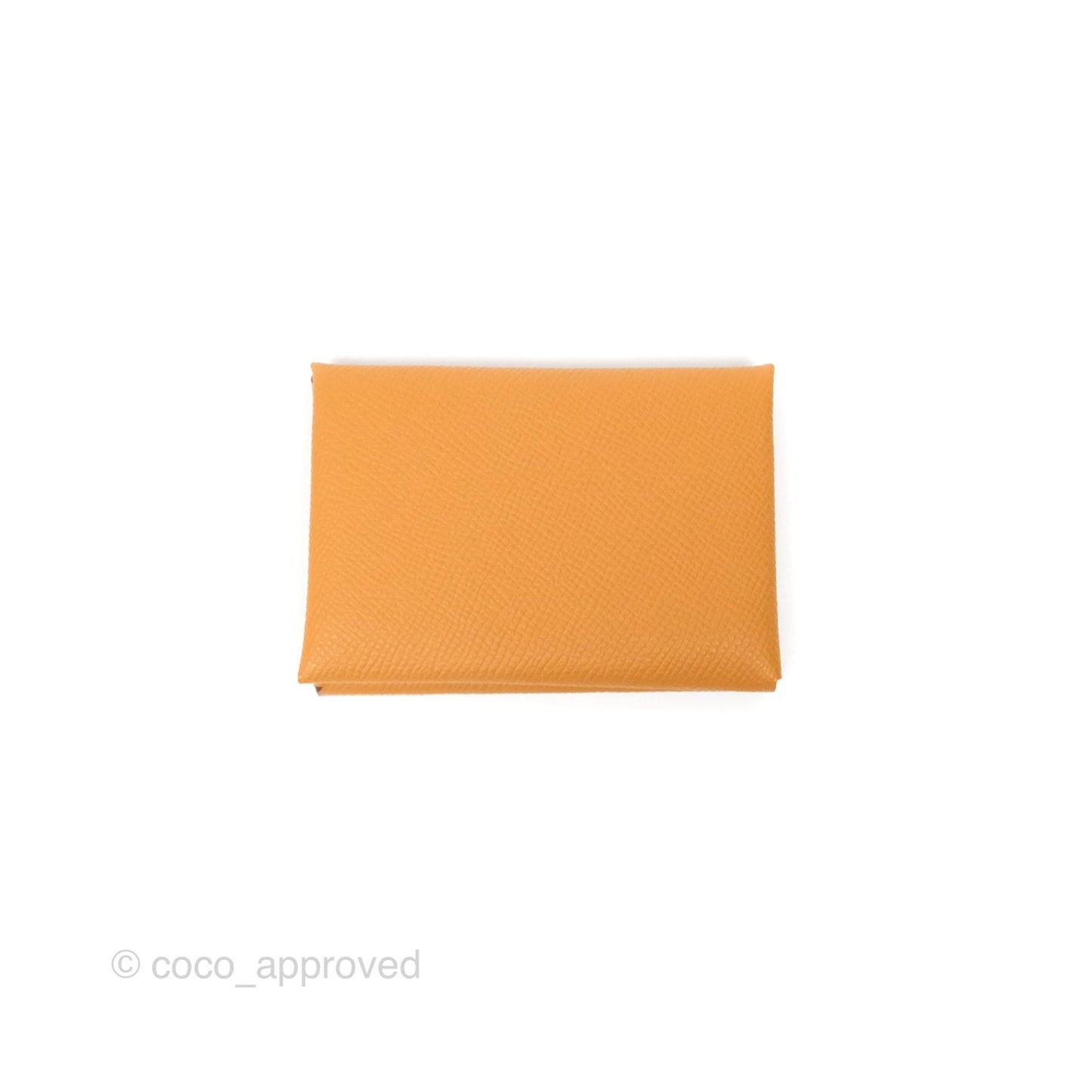 Hermès Calvi Duo Compact Card Holder Sésame Epsom