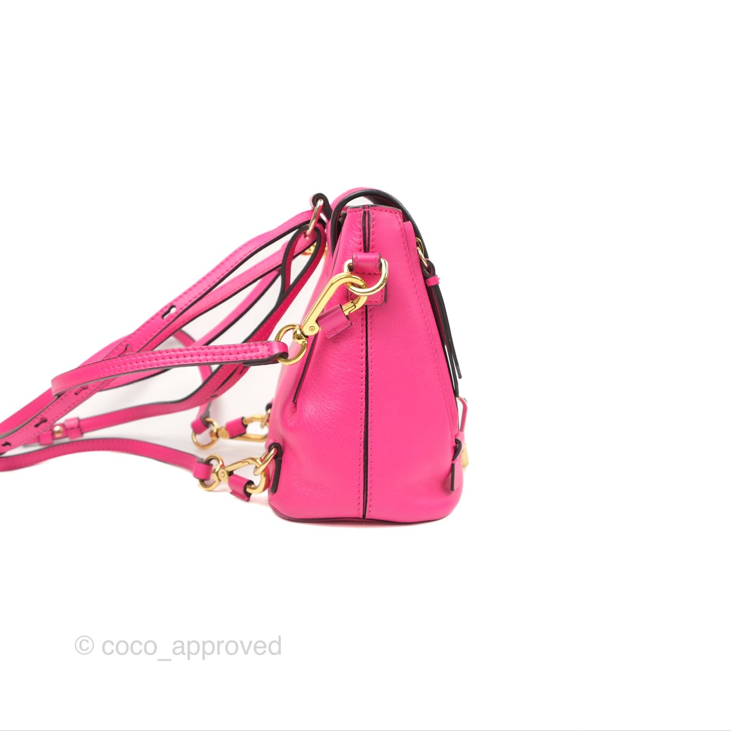 Chloé Mini Faye Backpack Hot Pink