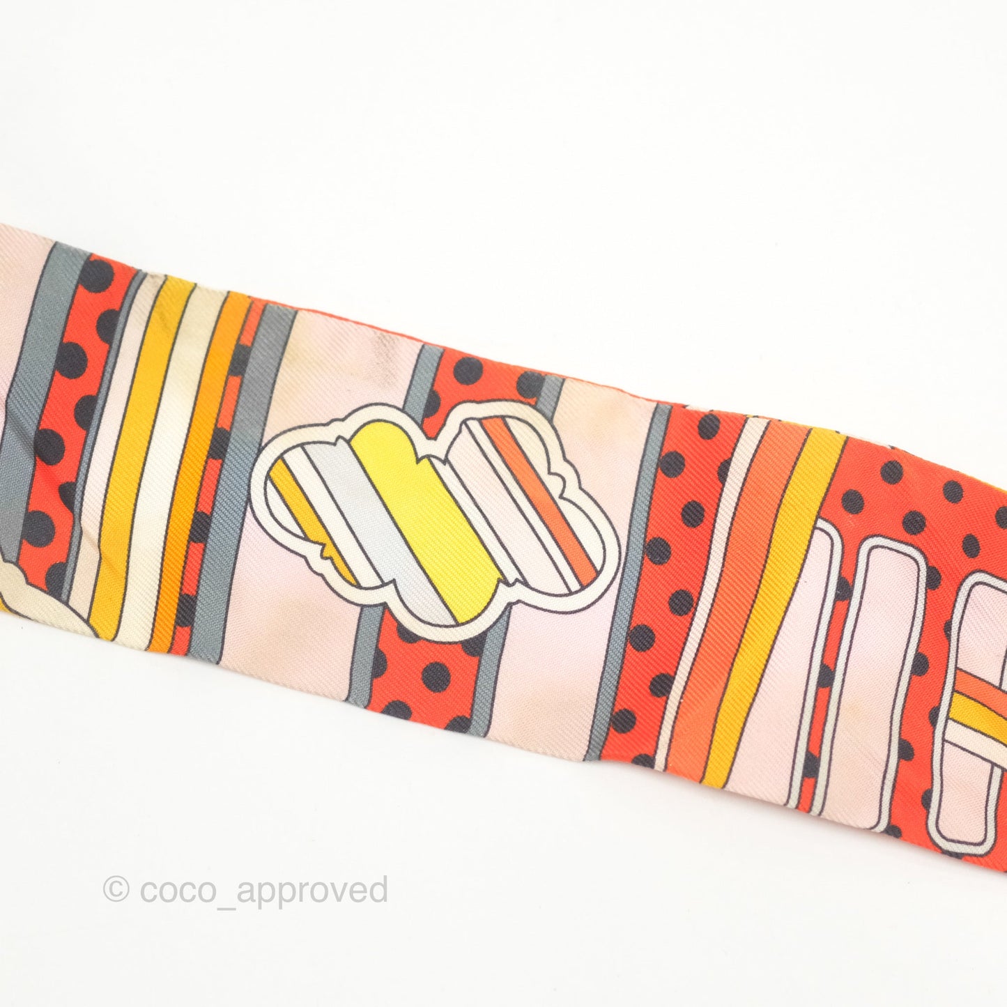 Hermès Faubourg Rainbow Silk Twilly