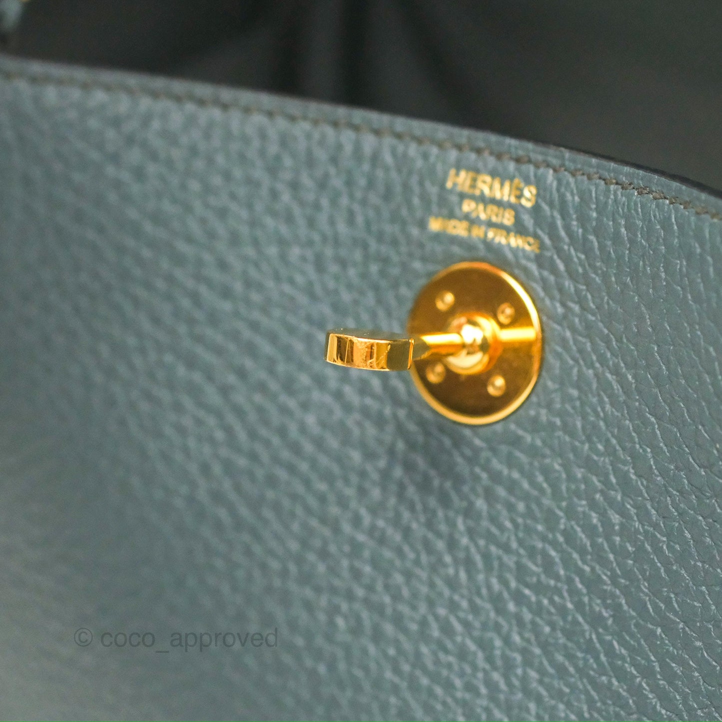 Hermès Mini Lindy 20 Bleu Orage Clemence Gold Hardware
