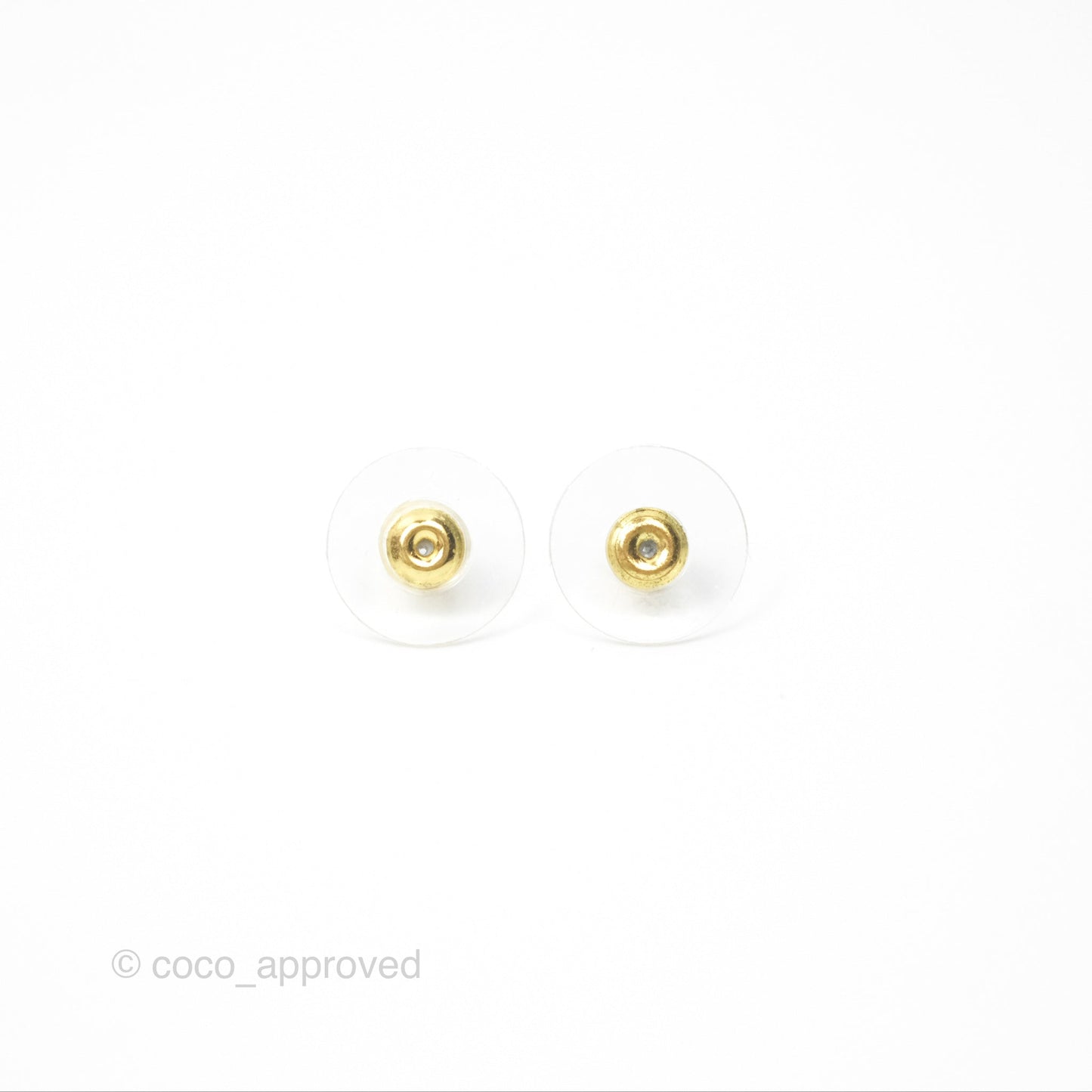 Chanel Pearl CC Earrings Gold Tone 23V