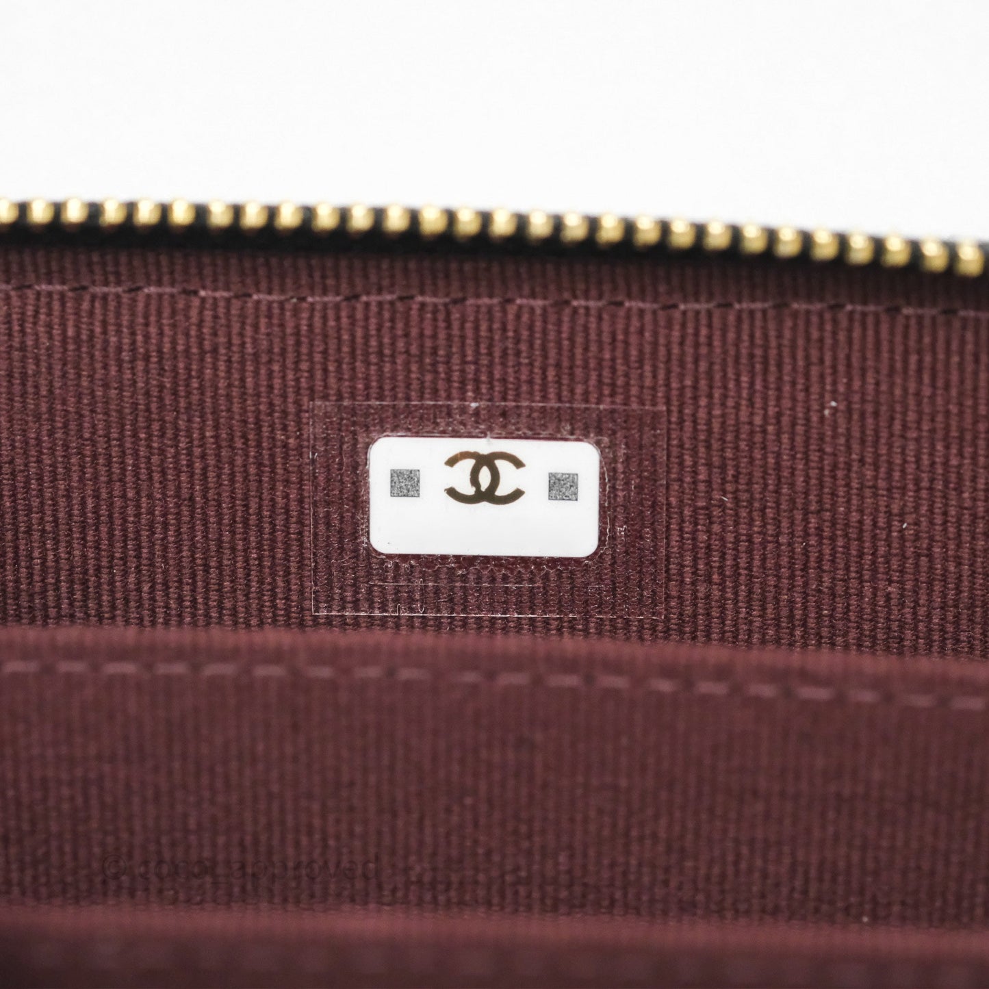 Chanel Classic Zipped Coin Purse Black Caviar Gold Hardware