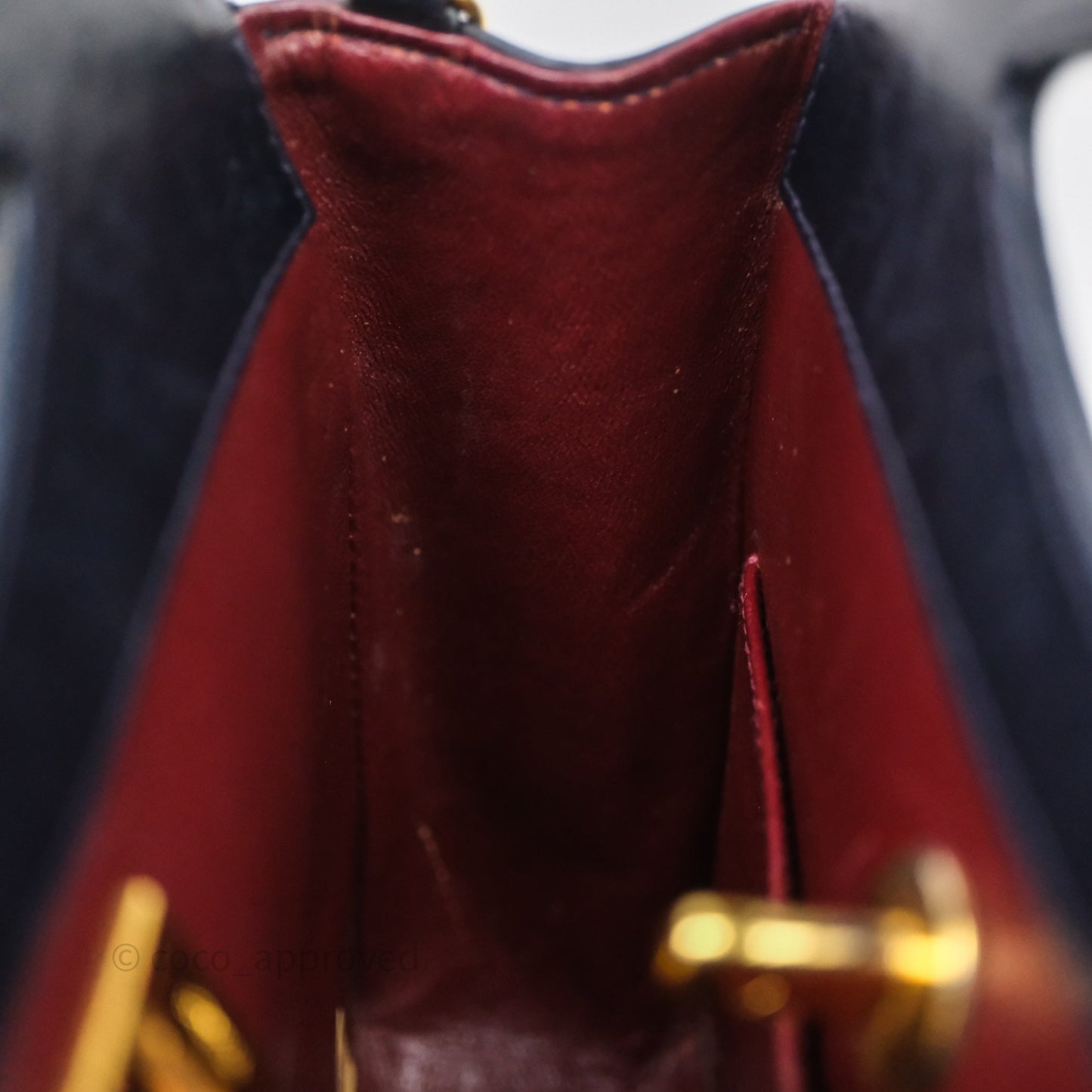 Chanel Vintage 31 Navy Lambskin 24K Gold Hardware
