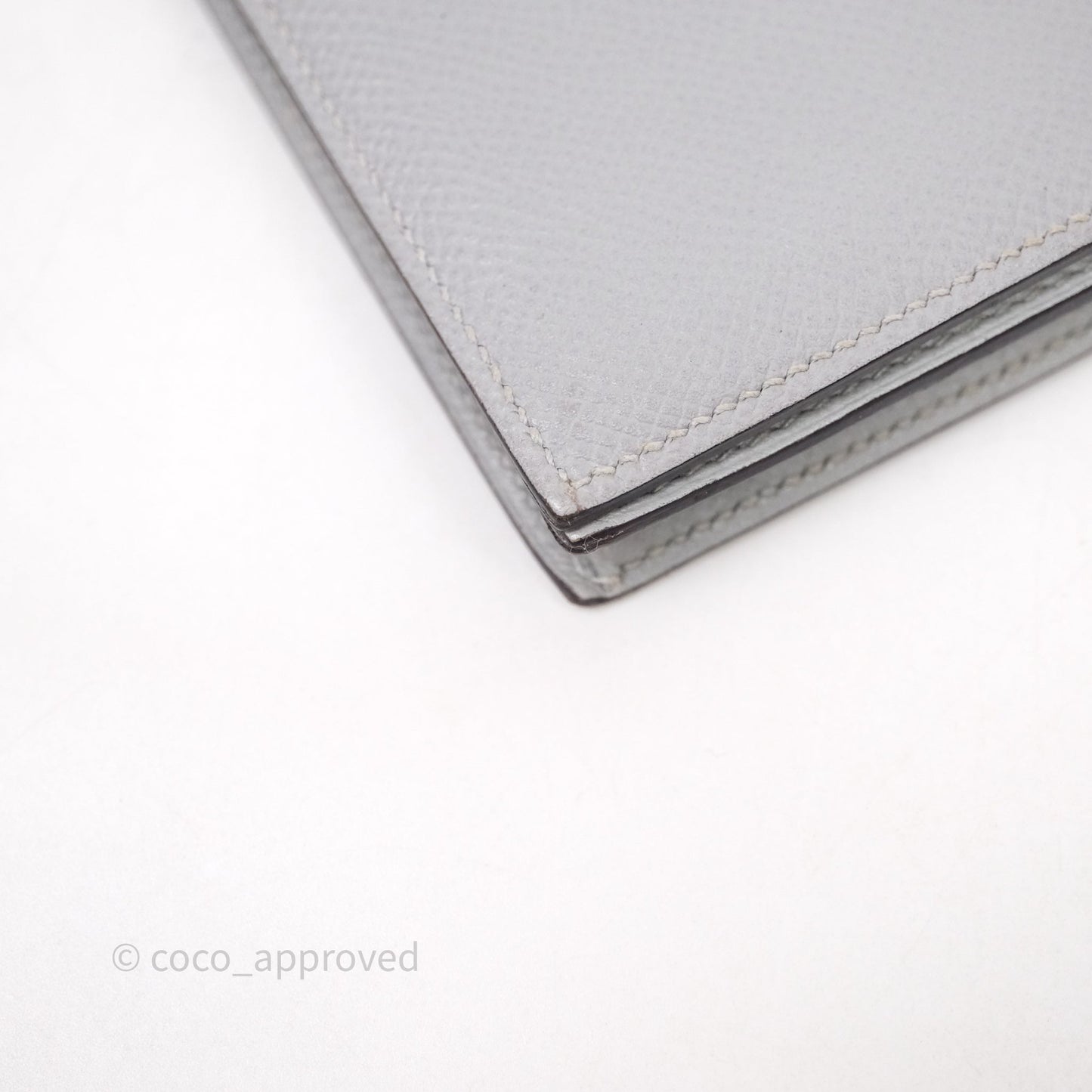 Hermès Bearn Long Wallet Gris Epsom Palladium Hardware