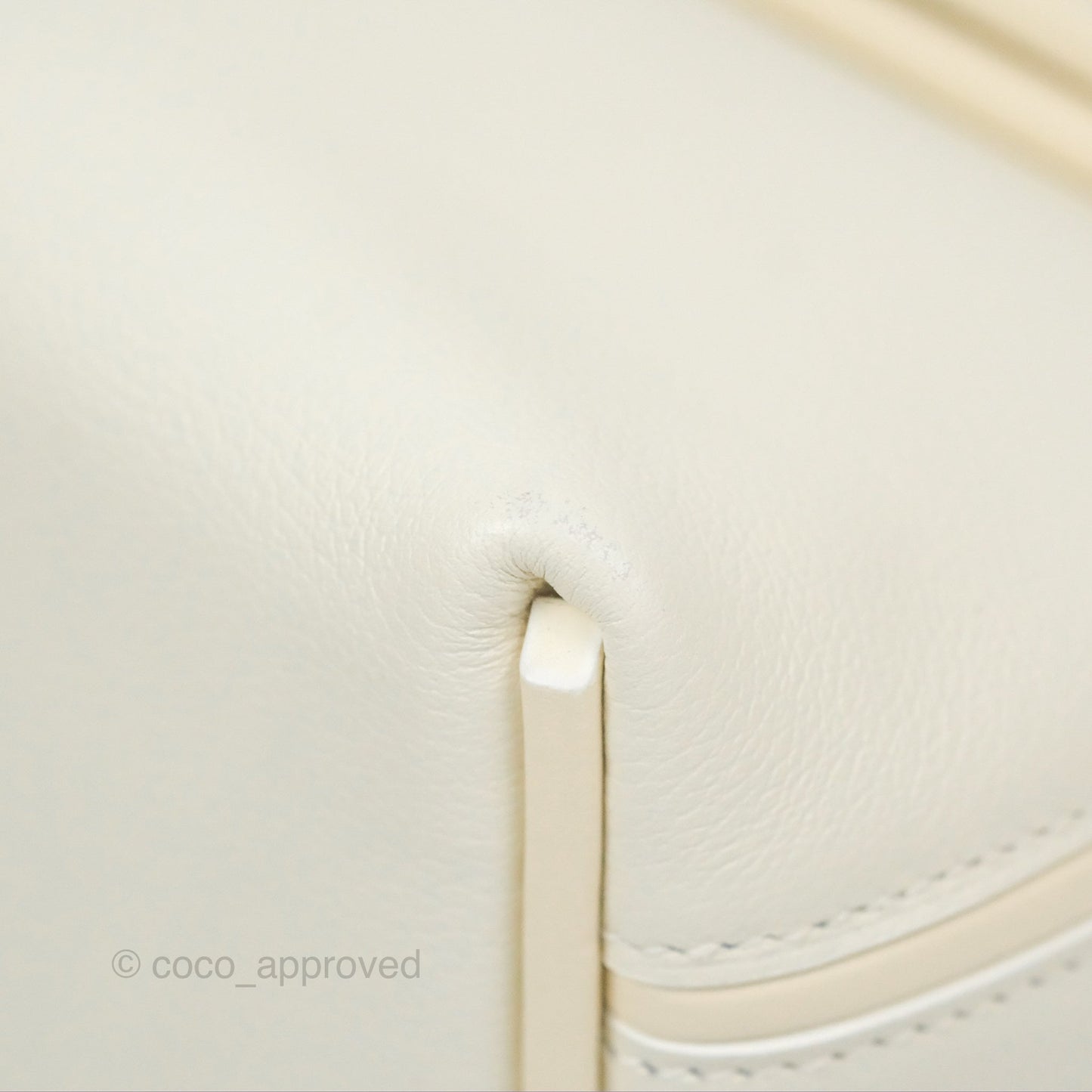 Hermès 24/24 21 Mini Blanc/Nata Evercolour/Swift Gold Hardware