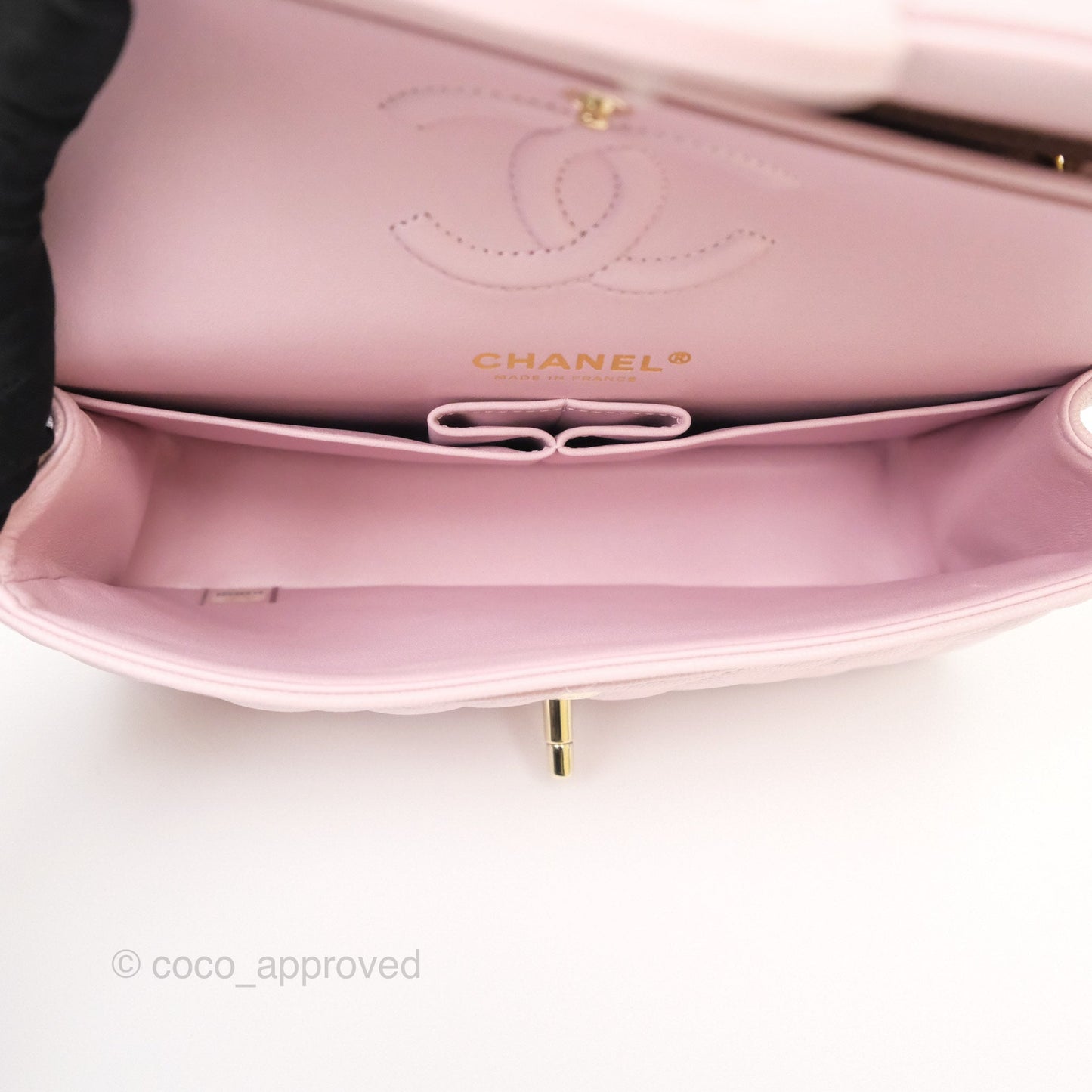 Chanel Small S/M Classic Flap Light Pink Caviar Gold Hardware