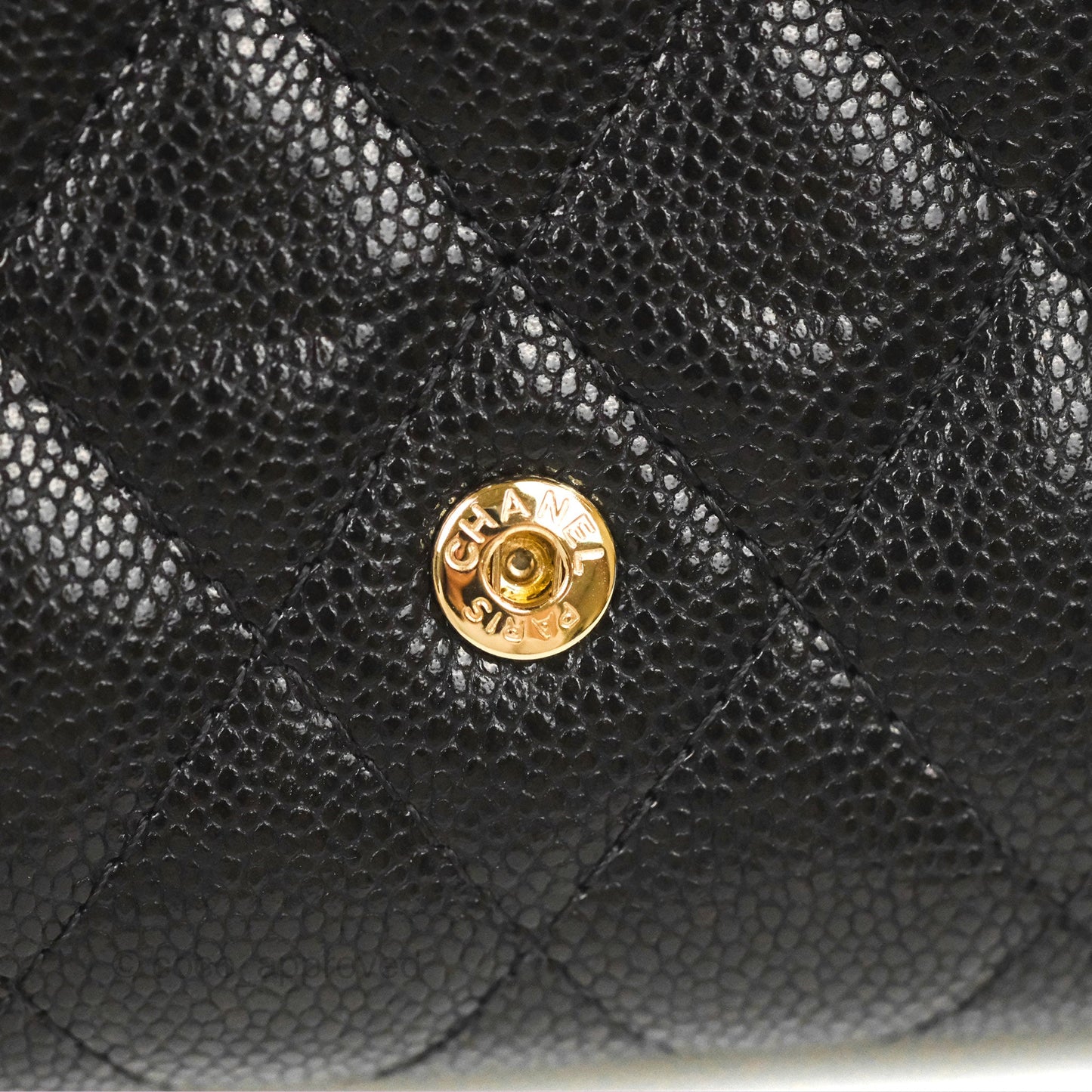 Chanel Classic Short Flap Wallet Black Caviar Gold Hardware