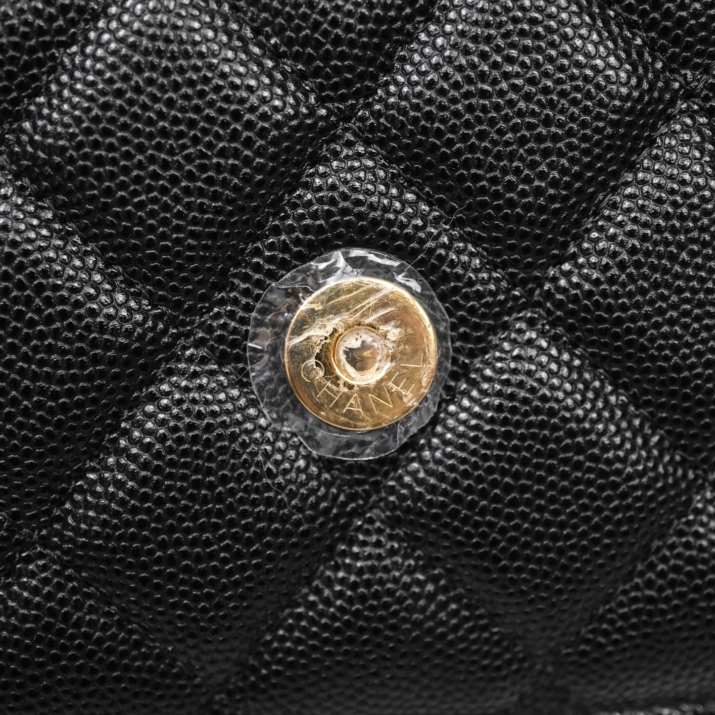 Chanel Quilted WOC with Charms Black Caviar Gold Hardware