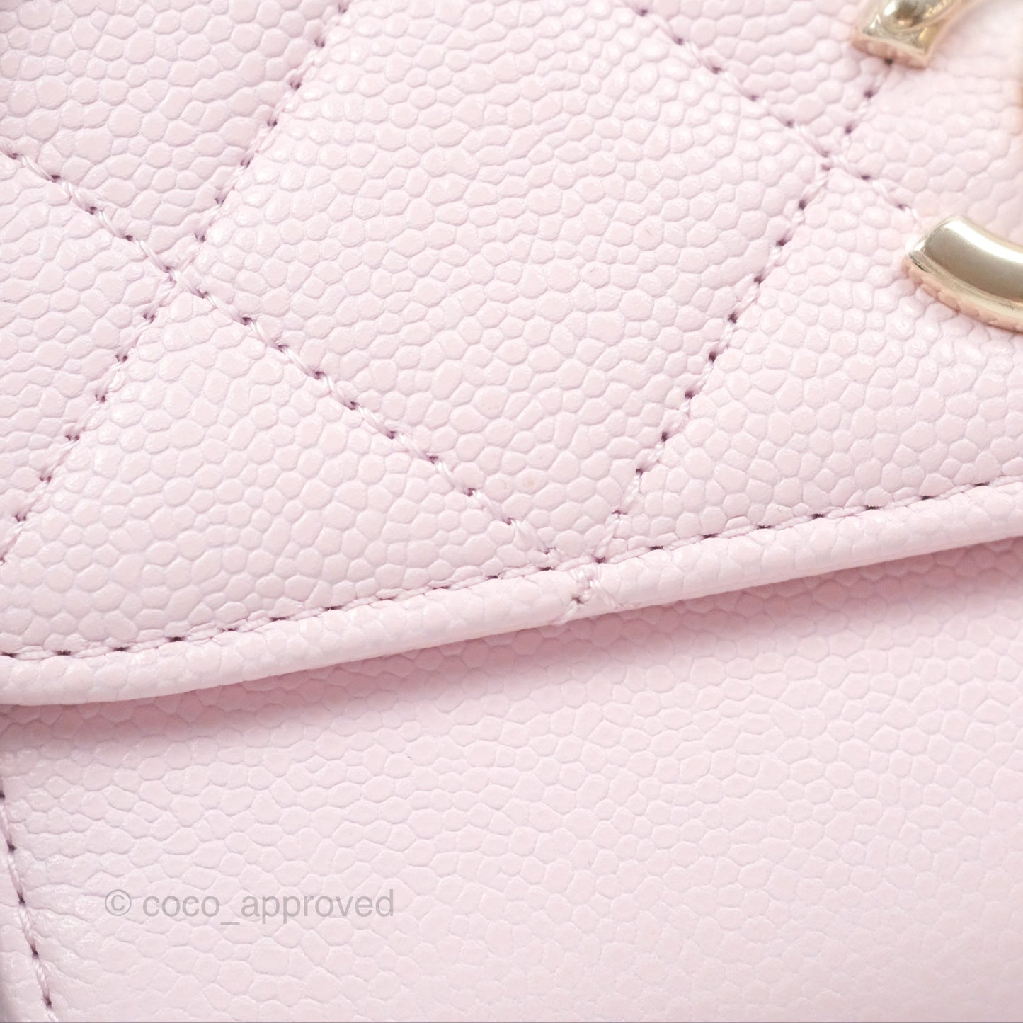 Chanel Quilted Small Business Affinity Flap Light Pink Caviar Gold Hardware