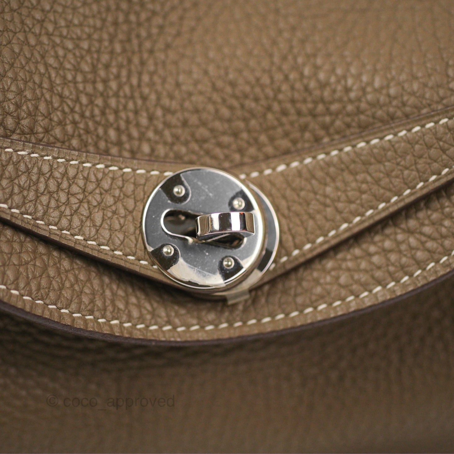 Hermès Lindy 26 Etoupe Clemence Palladium Hardware