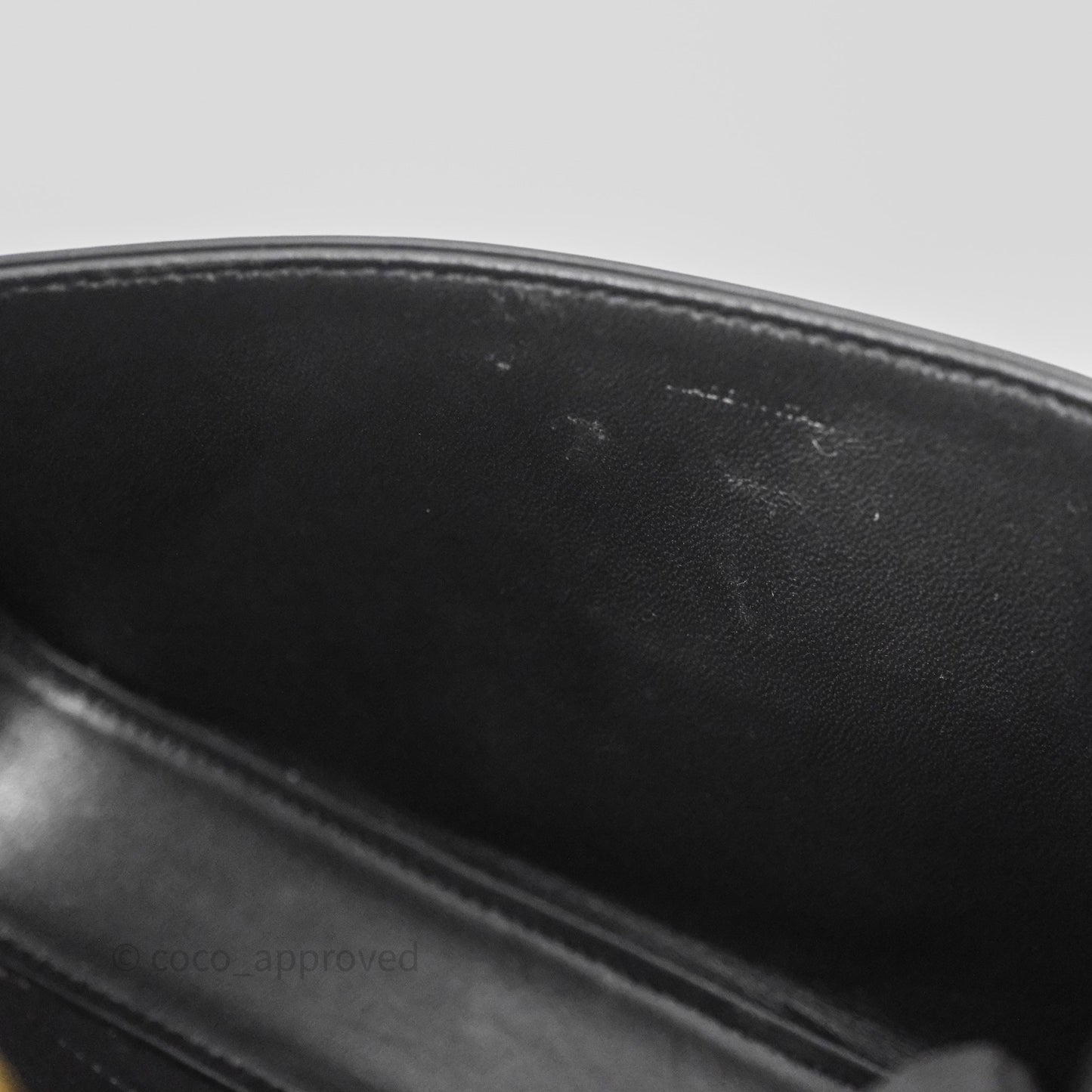 Celine Triomphe Shoulder Bag Black Calfskin