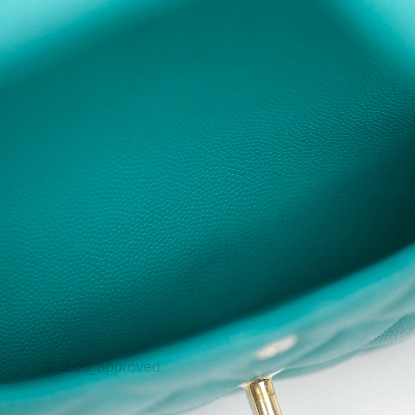Chanel Jumbo Double Flap Turquoise Caviar Gold Hardware⁣⁣