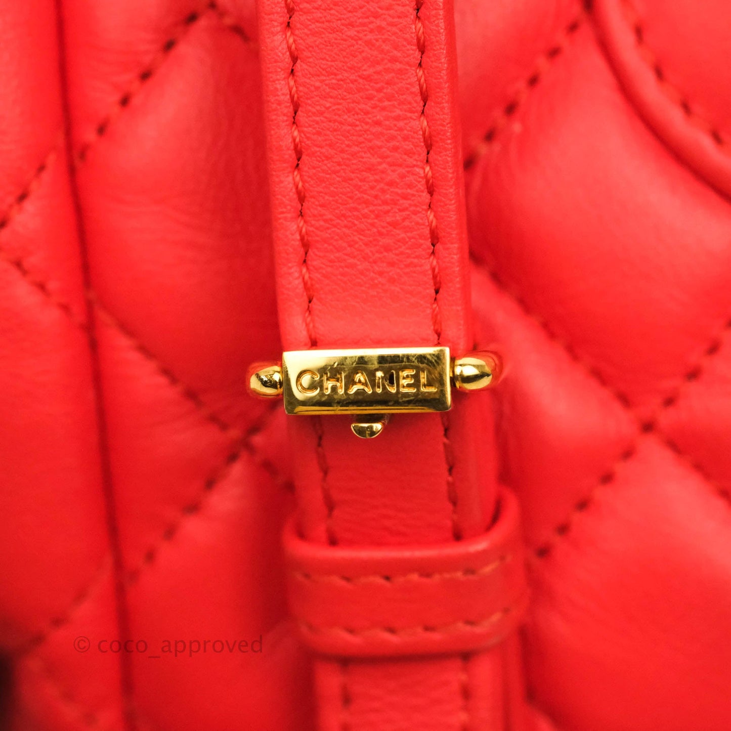 Chanel Quilted Urban Spirit Backpack Red Calfskin Gold Hardware