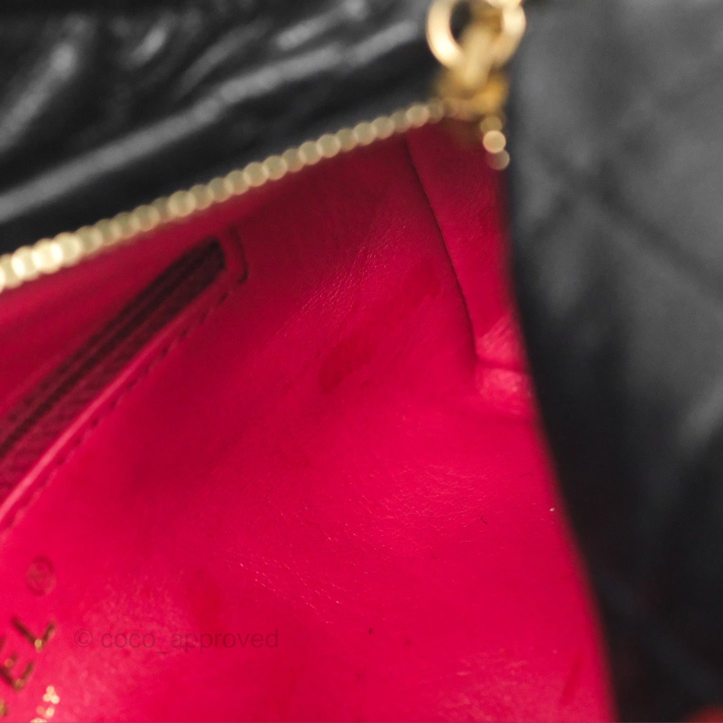 Chanel Small Hobo Bag Crumpled Black Lambskin Aged Gold Hardware 21S