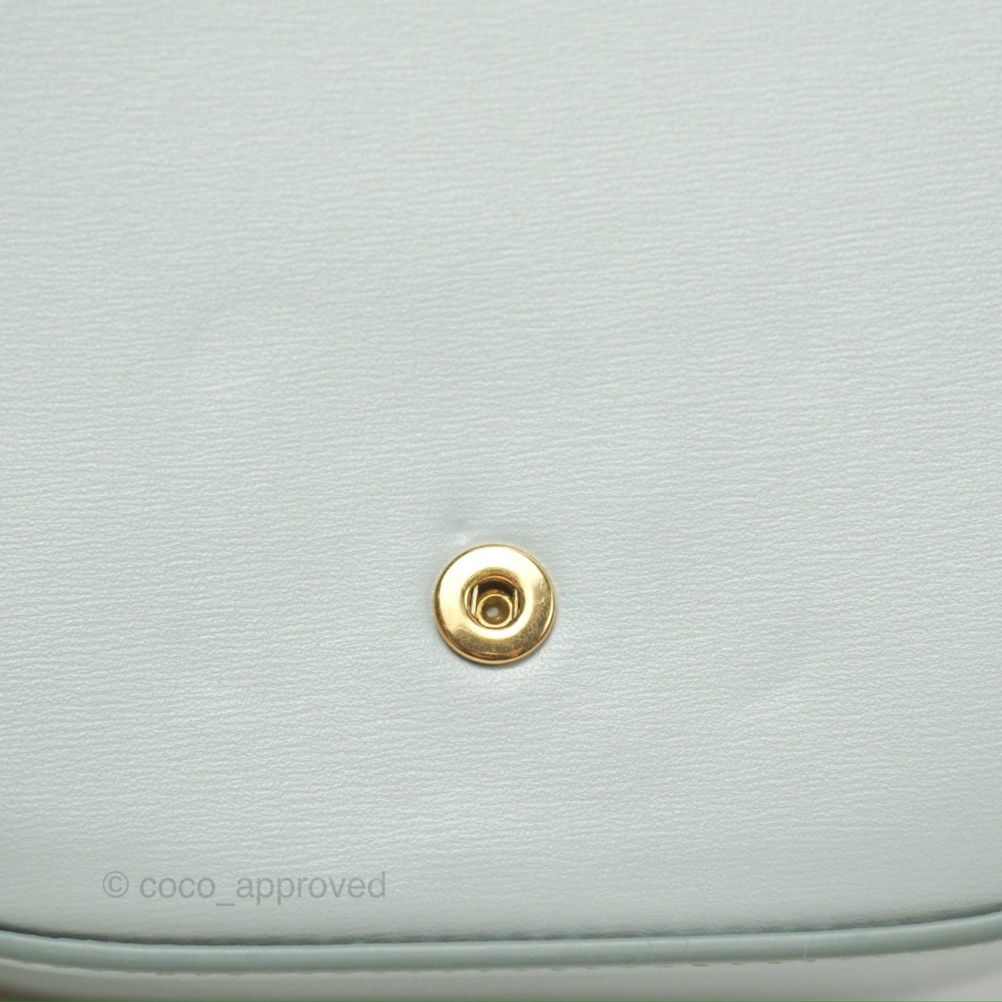 Celine Mini Claude Triomphe Bag Shiny Calfskin Soft Blue