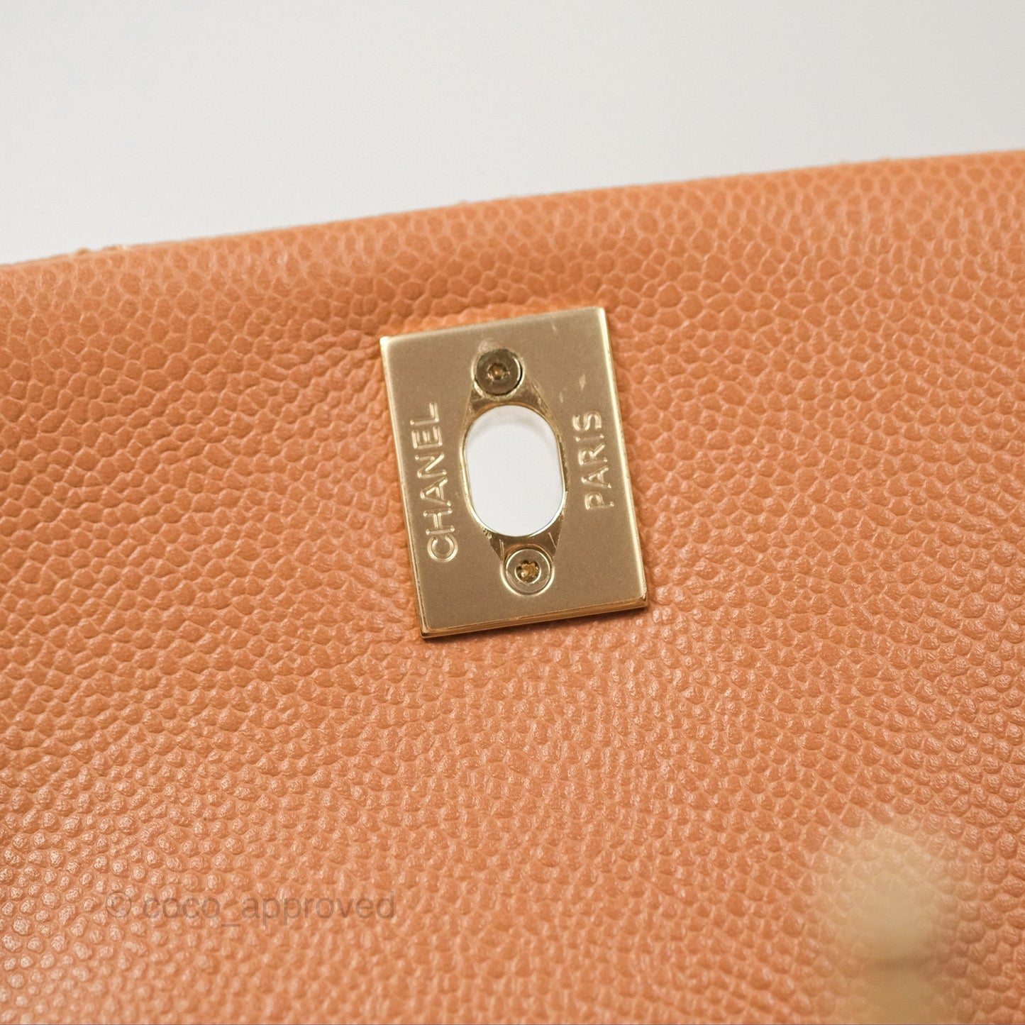Chanel Duma Backpack Medium Dark Caramel Beige Caviar Gold Hardware