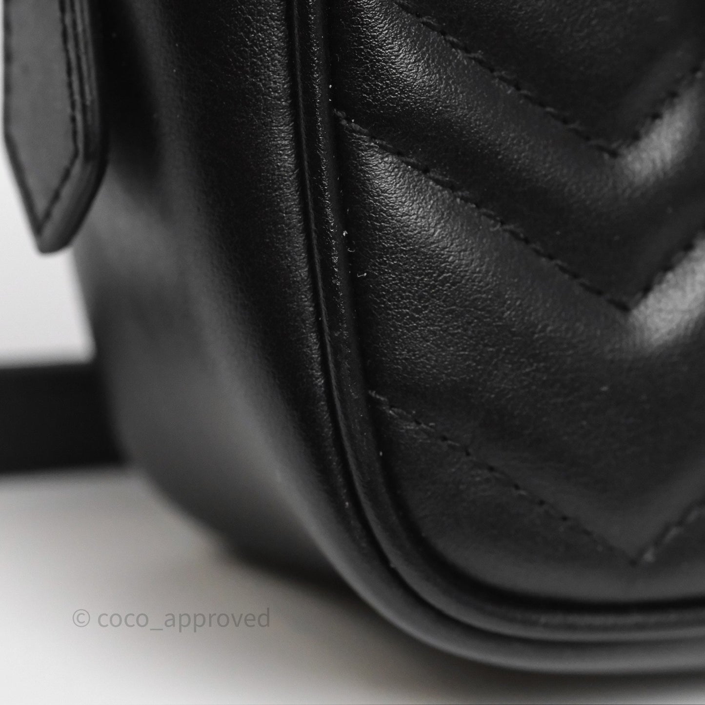 Gucci Mini Matelasse GG Marmont Camera Bag Black Calfskin Gold Hardware