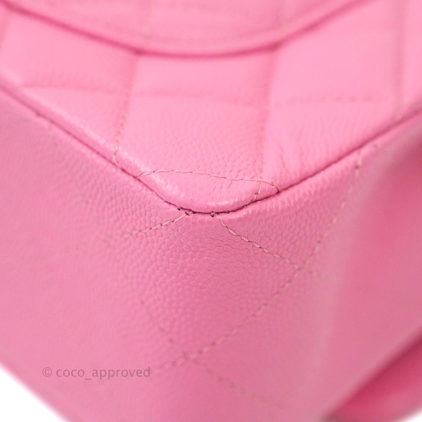 Chanel Classic Small S/M Flap Pink Caviar Gold Hardware 21P