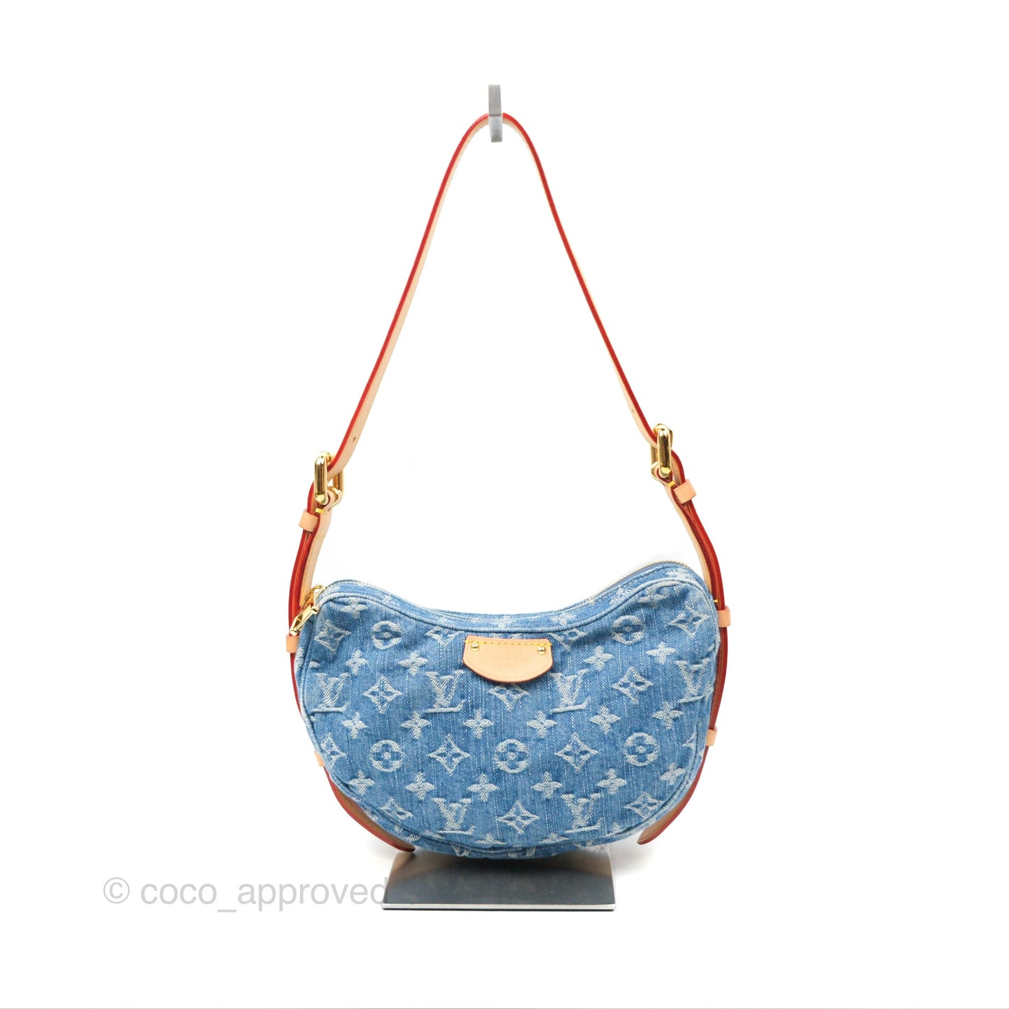 Louis Vuitton Croissant MM Denim Blue Monogram