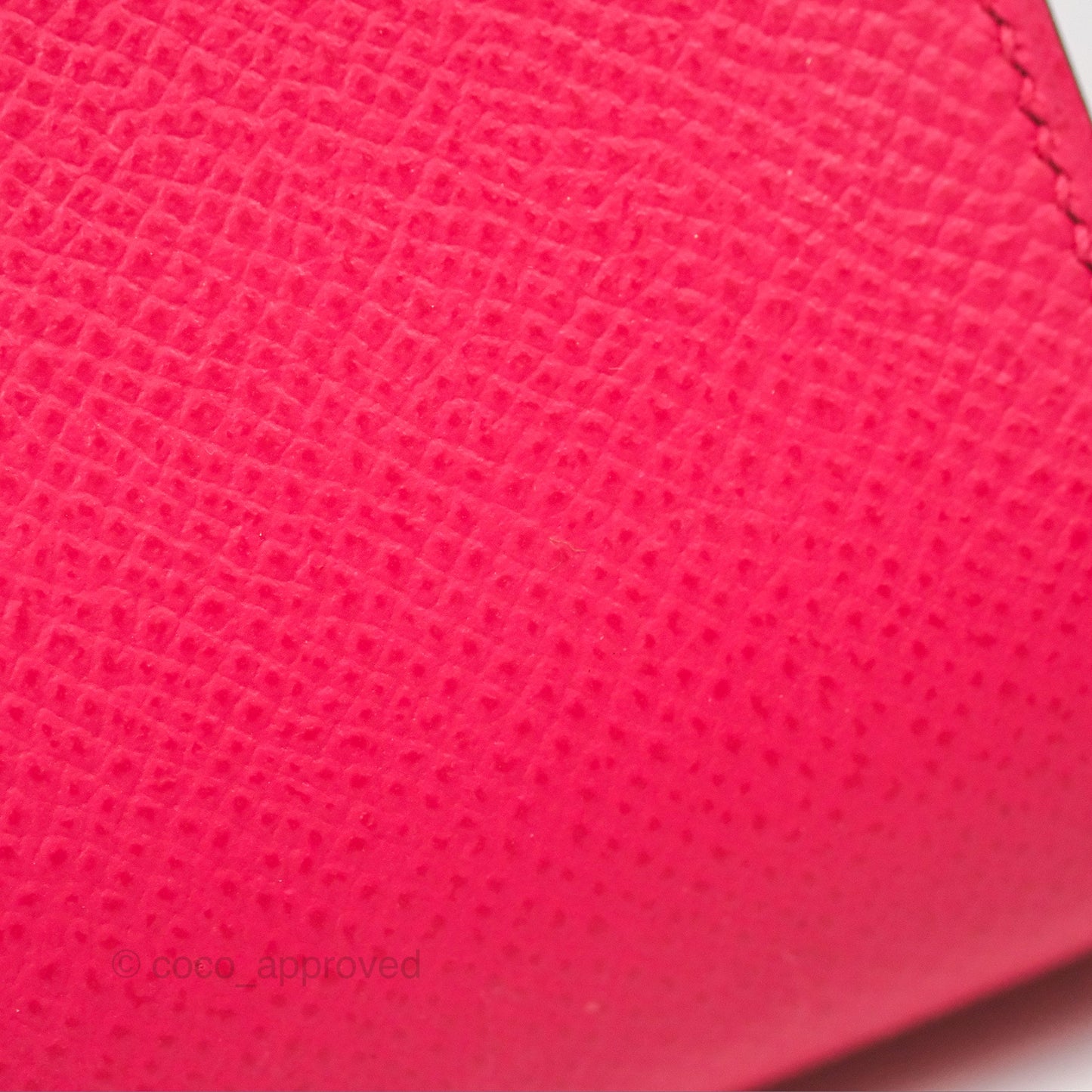Hermès Clic 16 Wallet On Chain Rose Extreme Epsom Palladium Hardware
