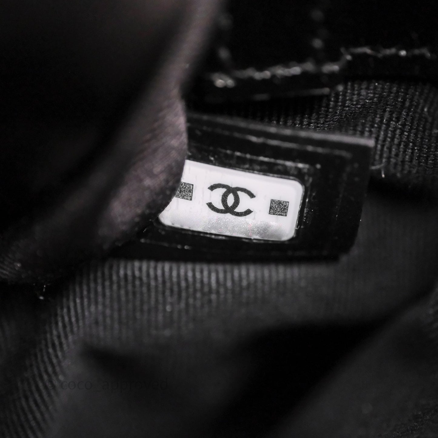 Chanel Nano 31 Black Shiny Lambskin Gold Hardware