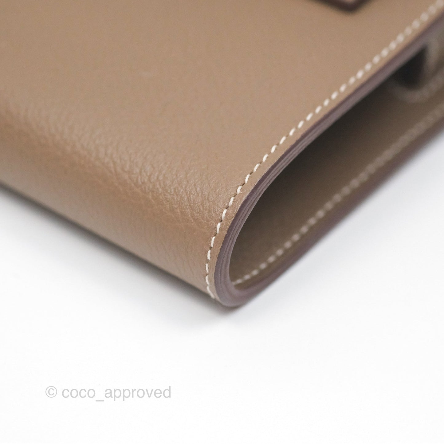 Hermès Kelly To Go Wallet Etoupe Evercolor Gold Hardware