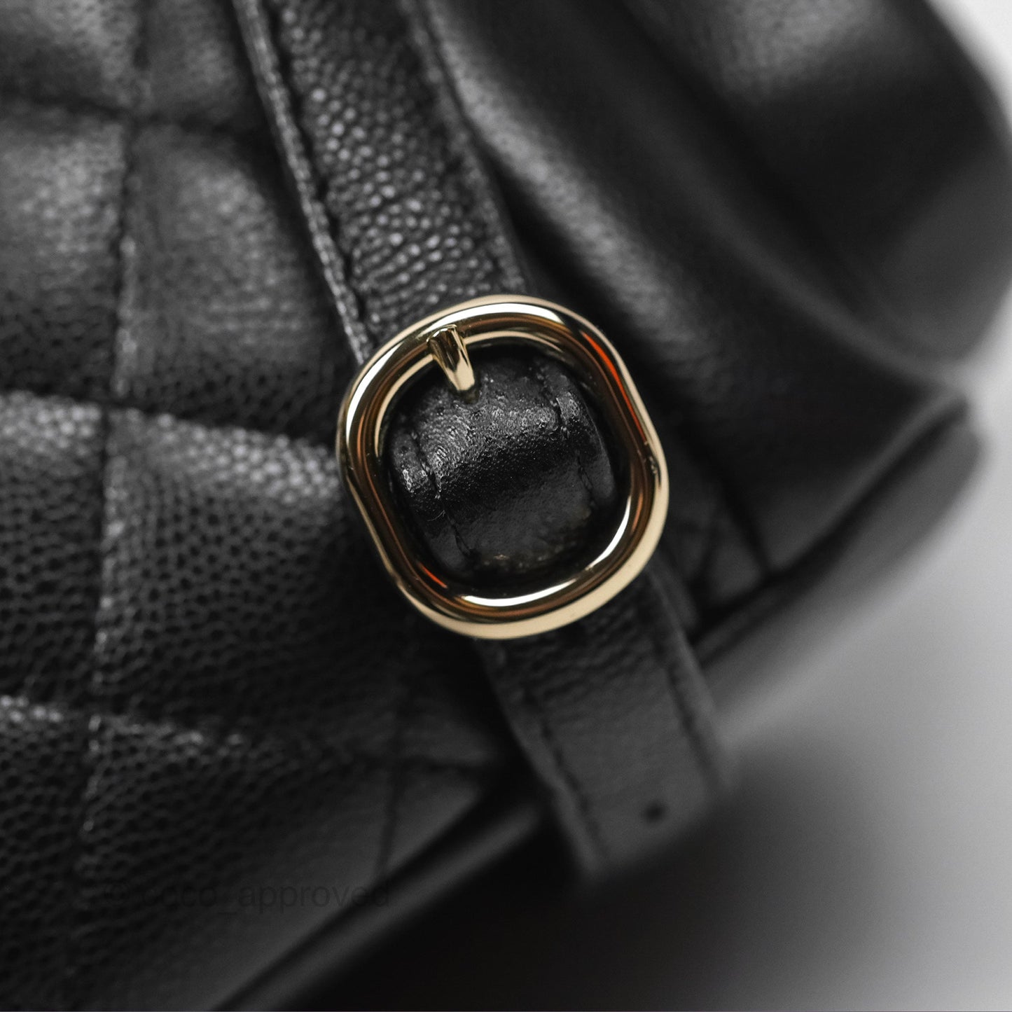 Chanel Small Duma Backpack Caviar Black Gold Hardware 23K