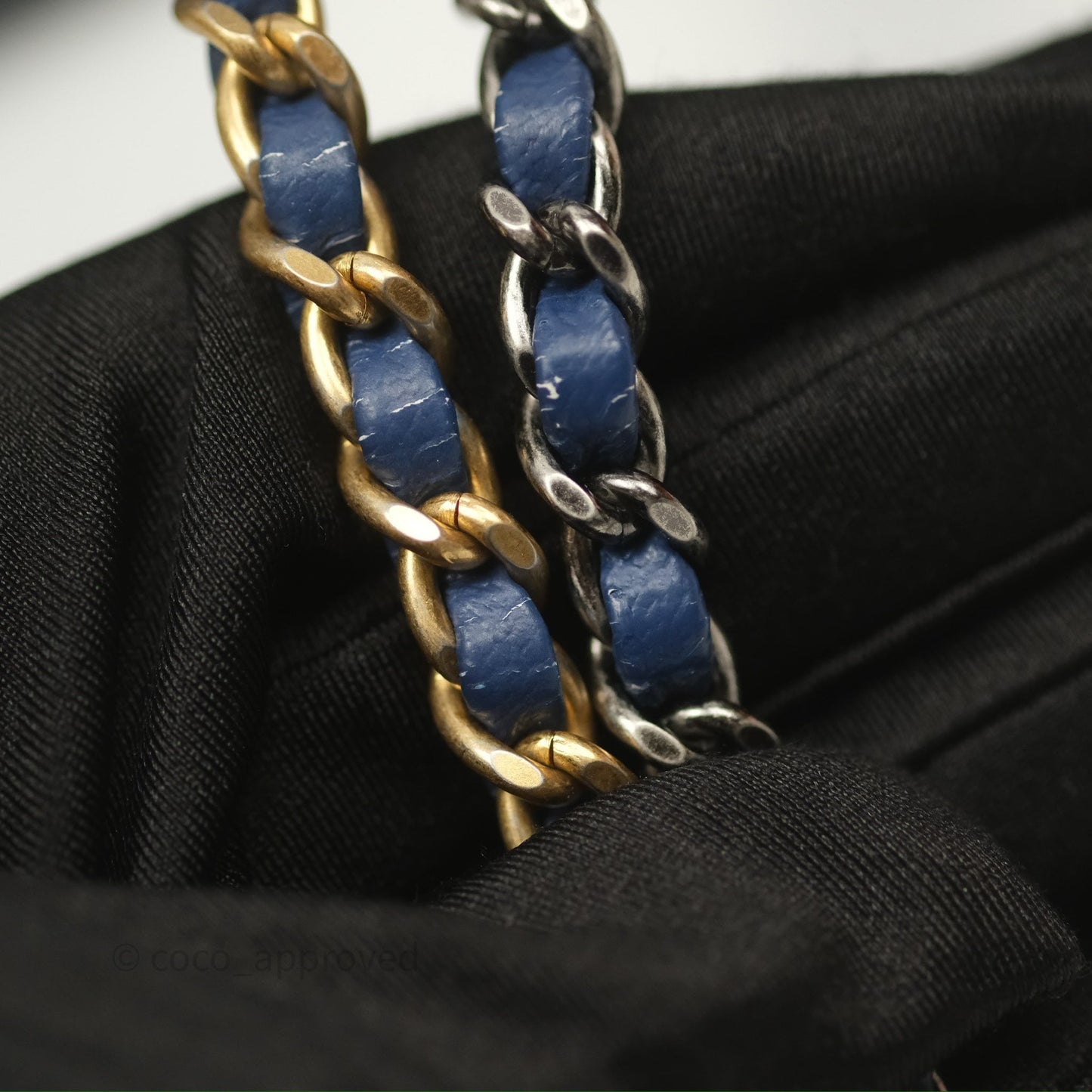 Chanel Small Gabrielle Backpack Blue Aged Calfskin