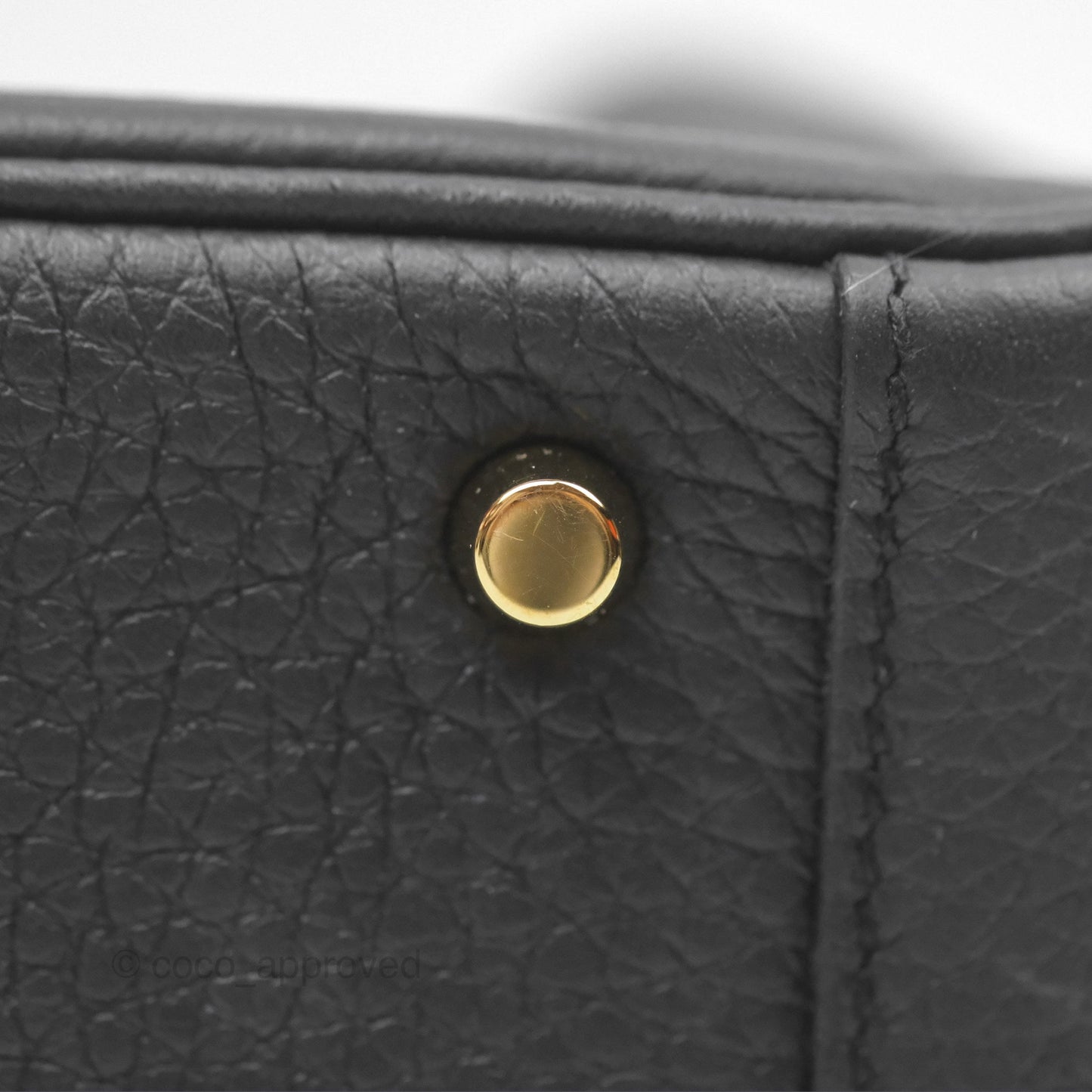 Hermès Mini Lindy 20 Noir 89 Clemence Gold Hardware