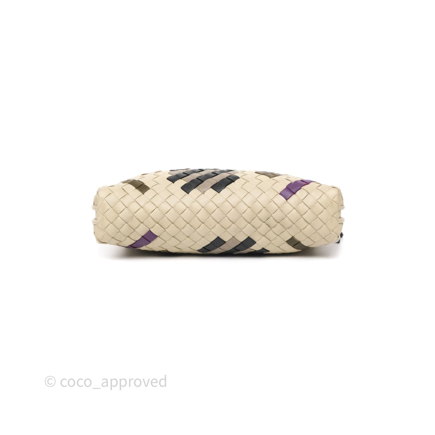 Bottega Veneta Nodini Crossbody Bag Cement Abstract Nappa Intrecciato