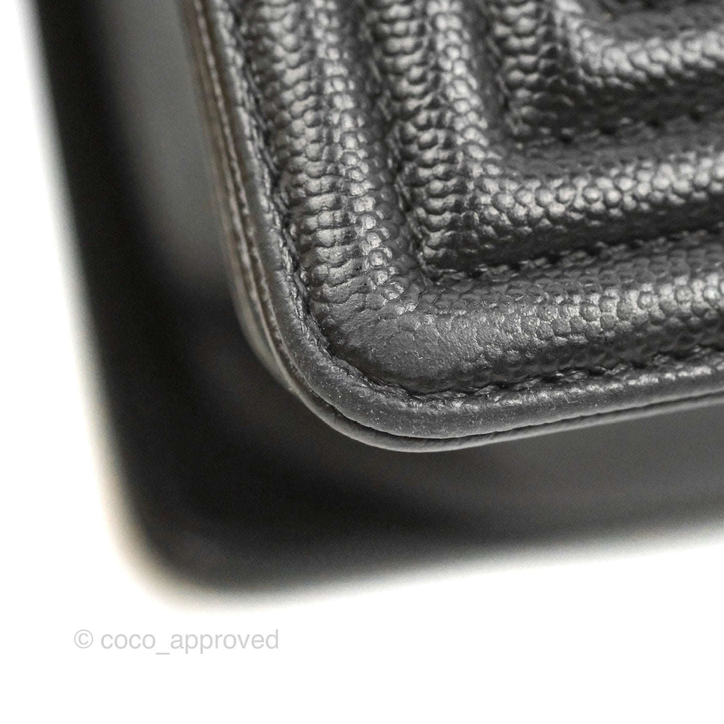 Chanel Quilted New Medium Boy Black Caviar Ruthenium Hardware