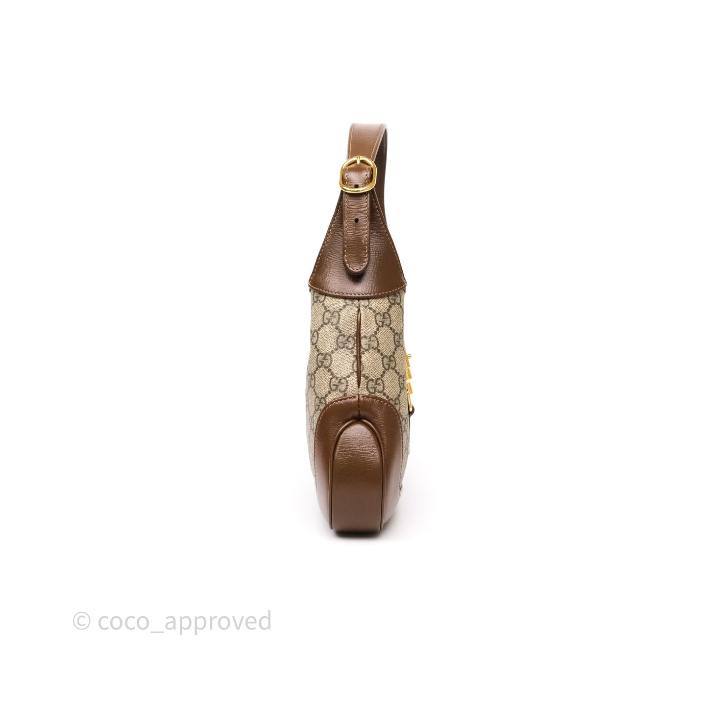 Gucci Jackie 1961 Small Shoulder Bag Beige/Ebony GG Supreme Canvas